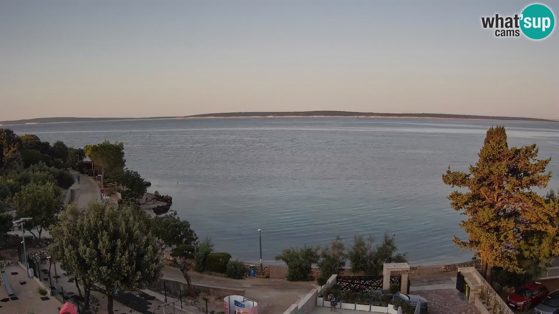 Webcam Strand Male Mandre – Liveblick von der Insel Pag