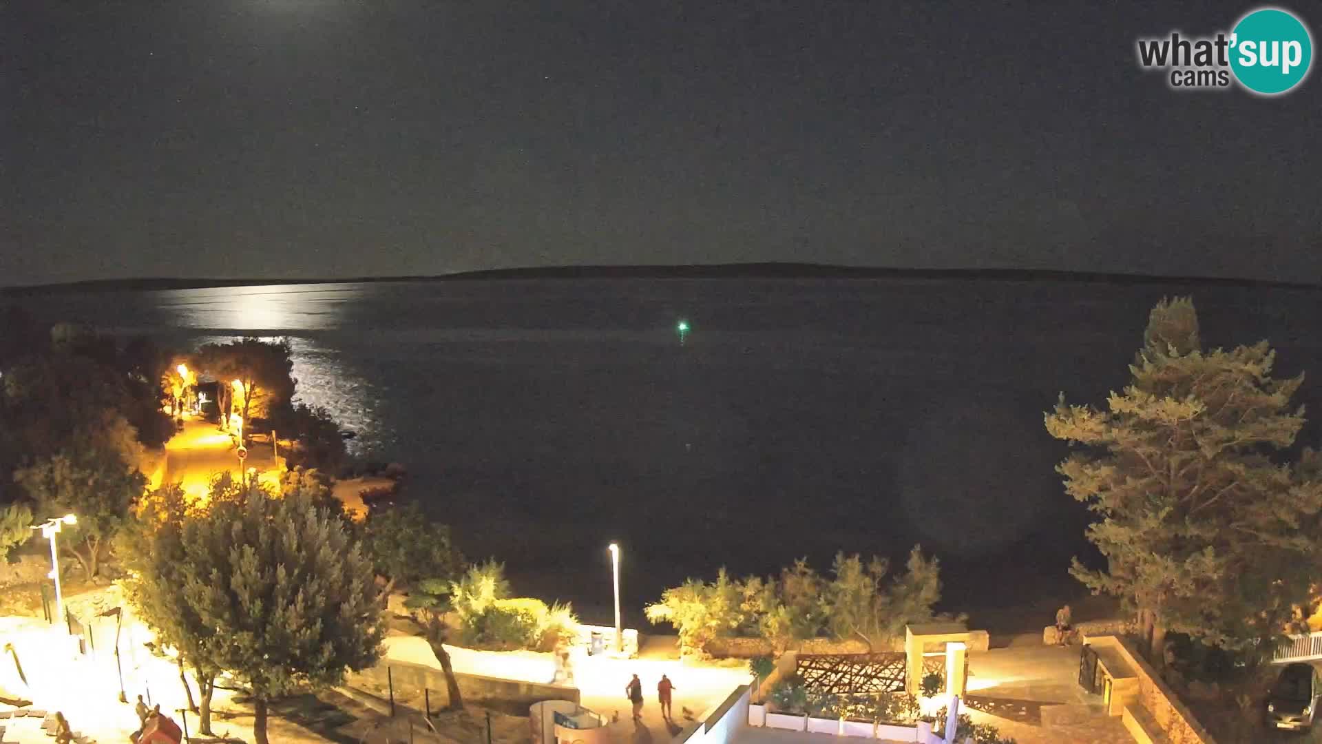 Webcam Strand Male Mandre – Liveblick von der Insel Pag