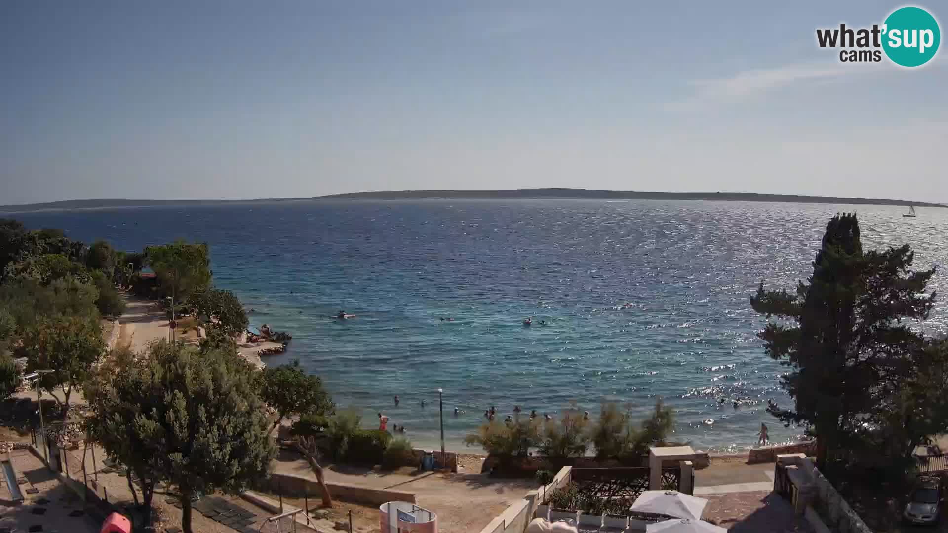 Webcam Plaža Male Mandre – Live View from Pag Island