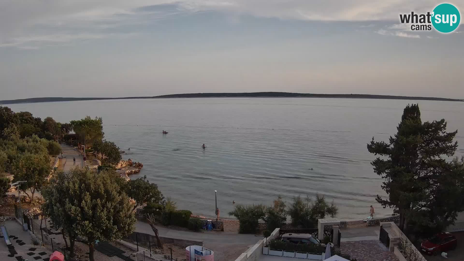 Webcam Plaža Male Mandre – Diretta dalla spiaggia sull’isola di Pag