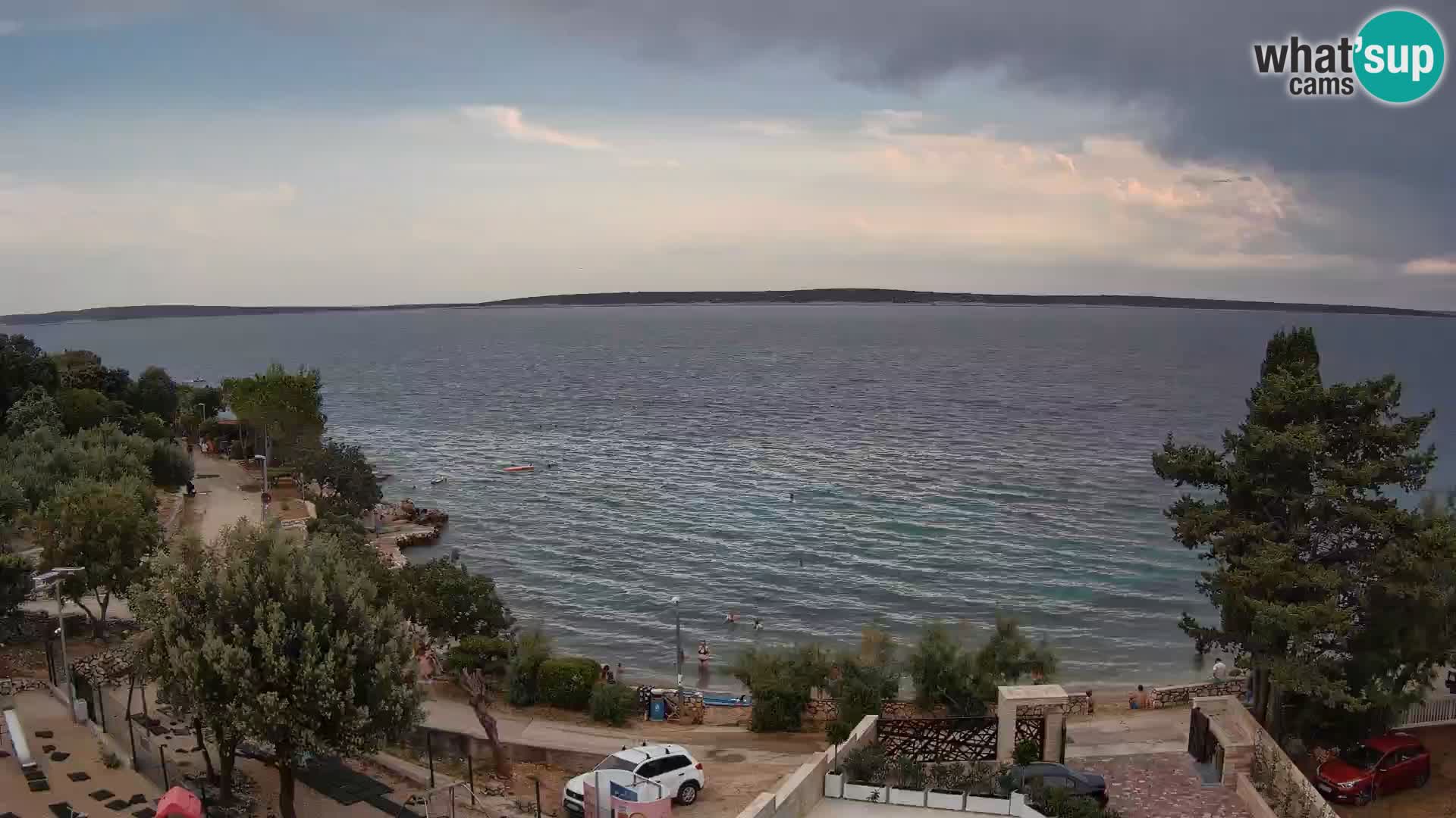 Webcam Strand Male Mandre – Liveblick von der Insel Pag