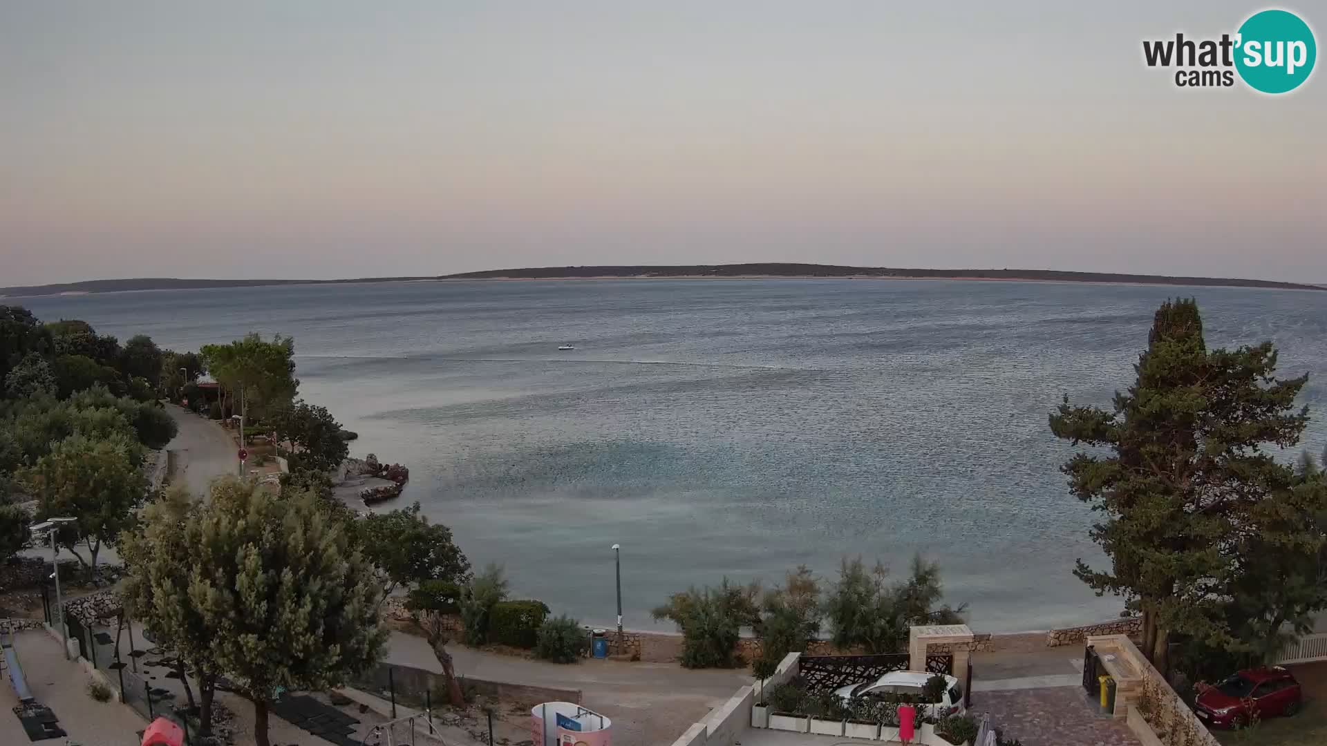 Webcam Plaža Male Mandre – Diretta dalla spiaggia sull’isola di Pag