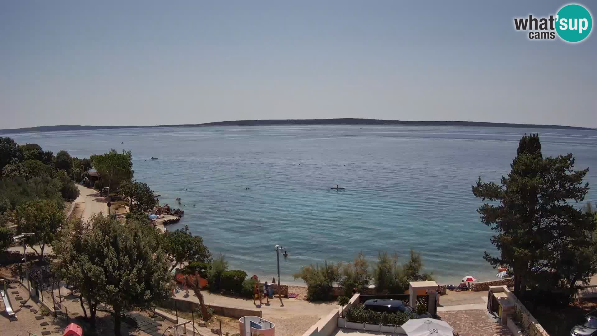 Webcam Plaža Male Mandre – Live View from Pag Island