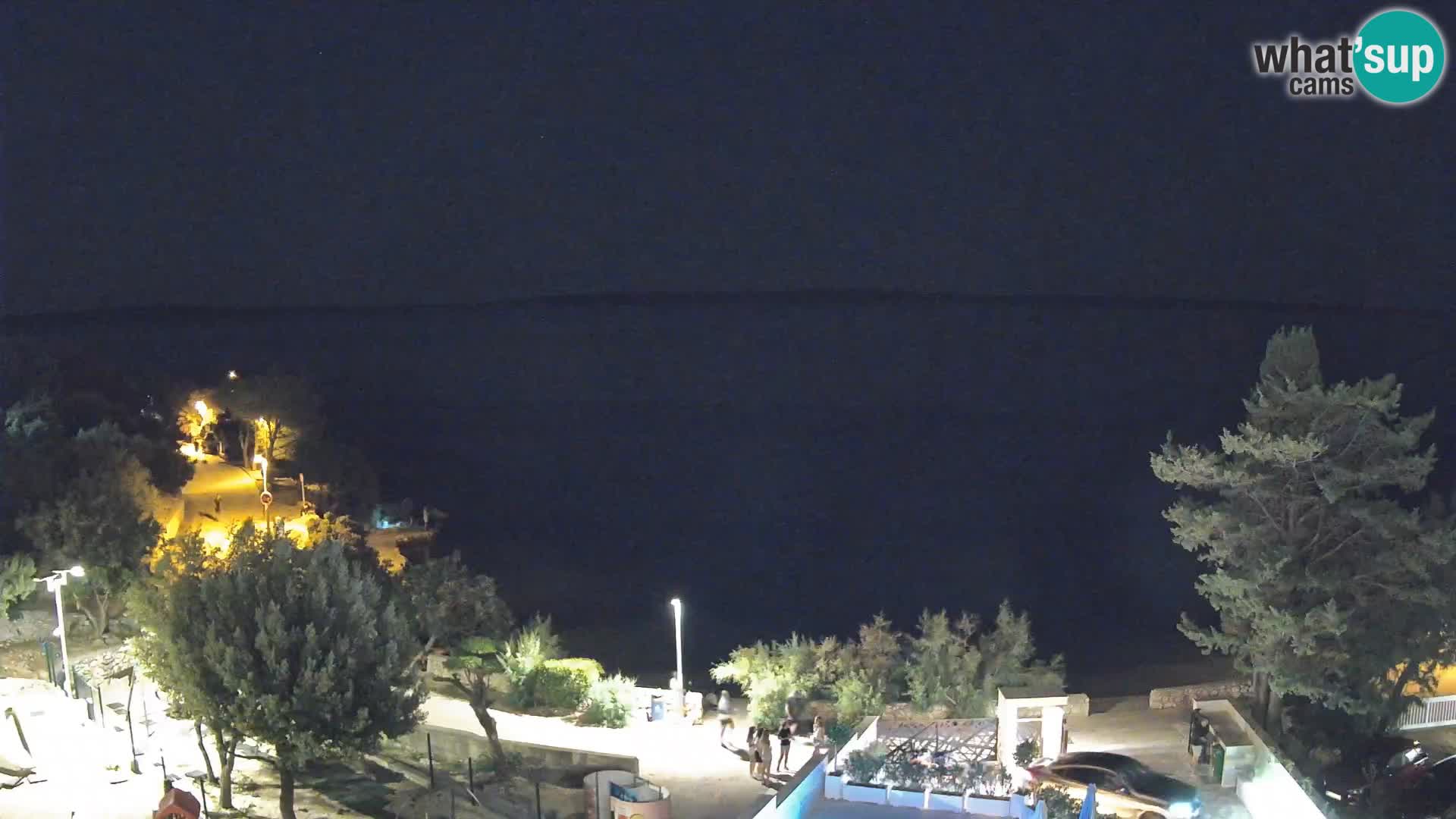 Webcam Strand Male Mandre – Liveblick von der Insel Pag