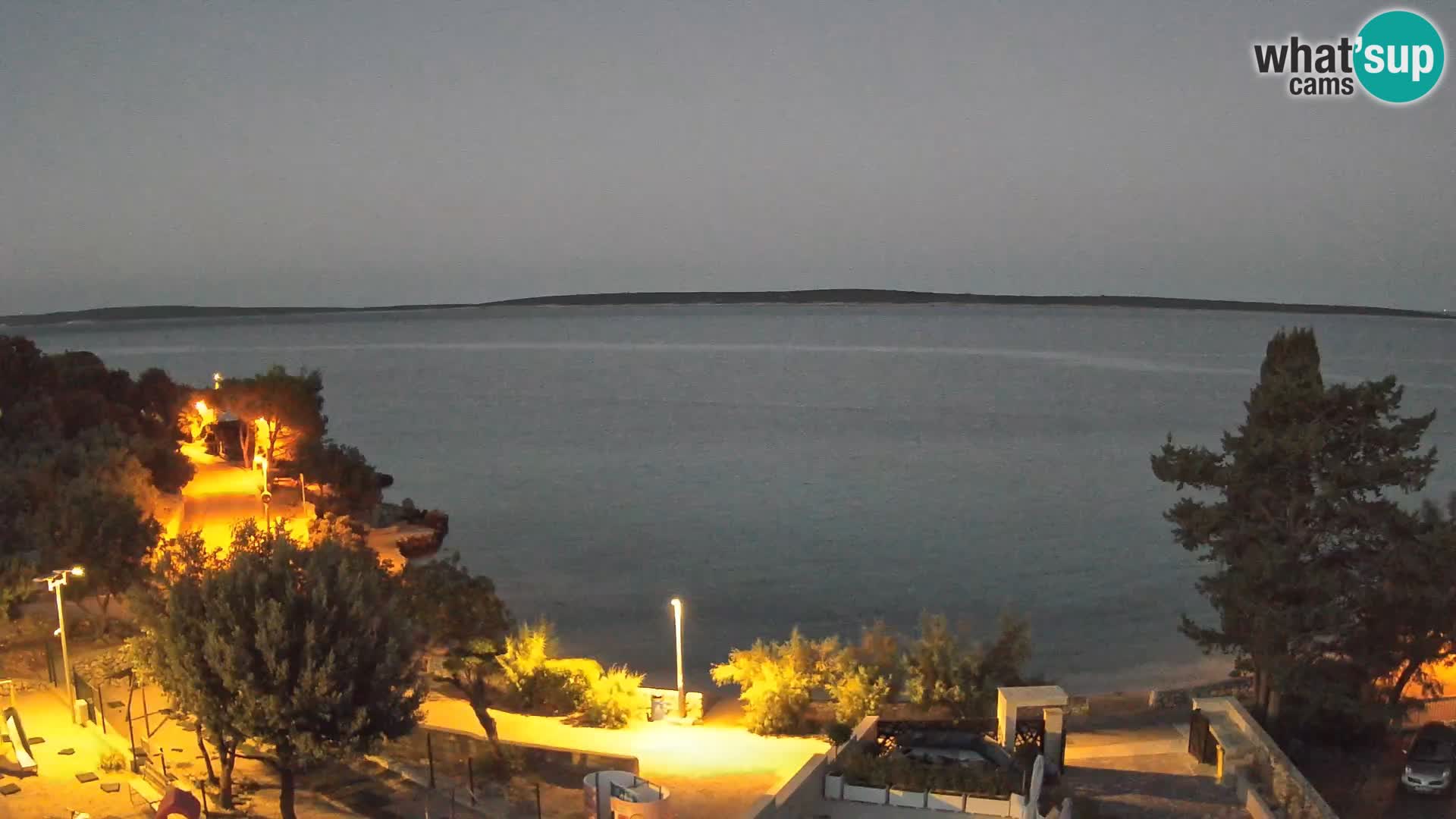 Webcam Plaža Male Mandre – Diretta dalla spiaggia sull’isola di Pag