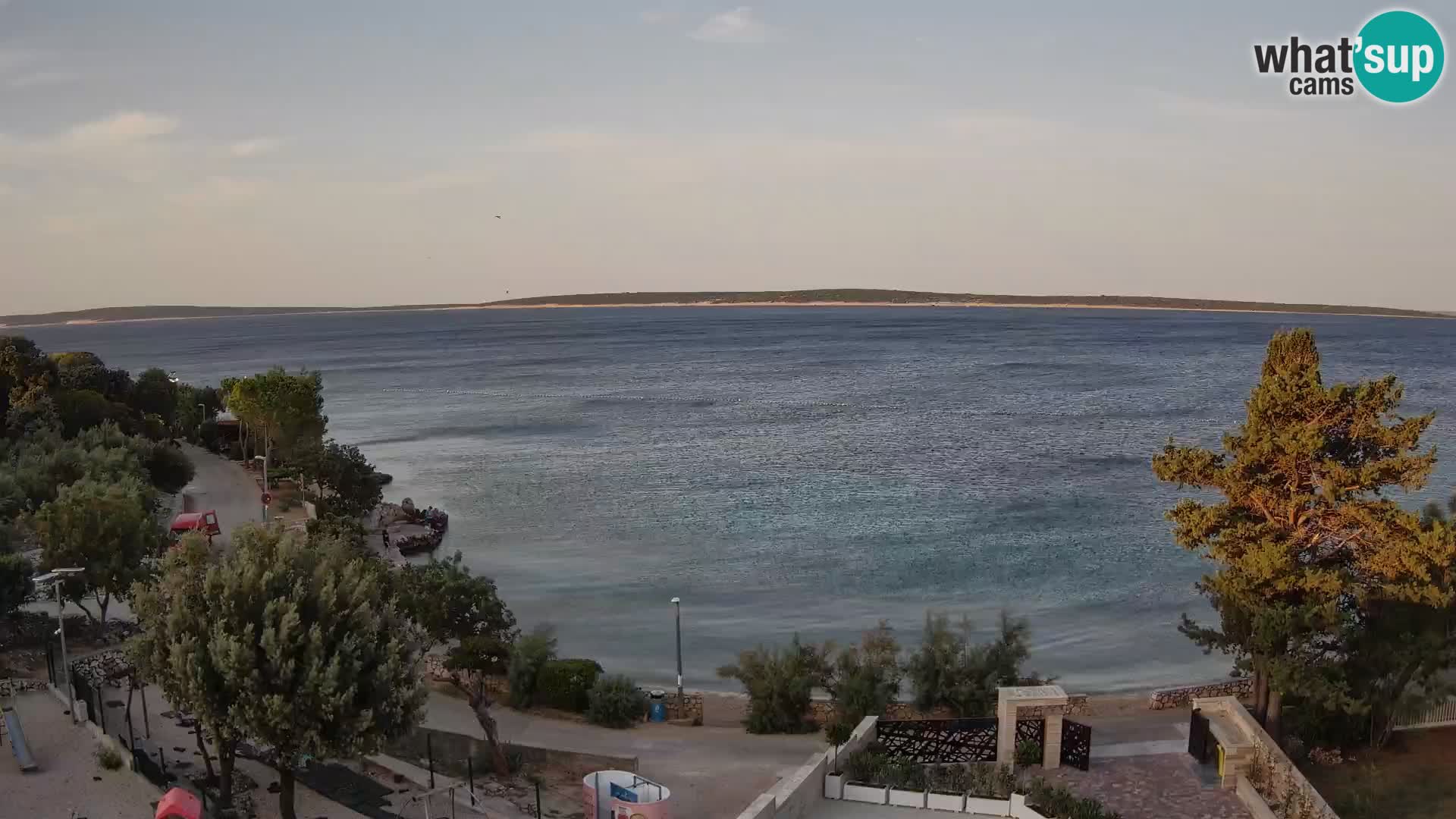 Webcam Plaža Male Mandre – Live View from Pag Island