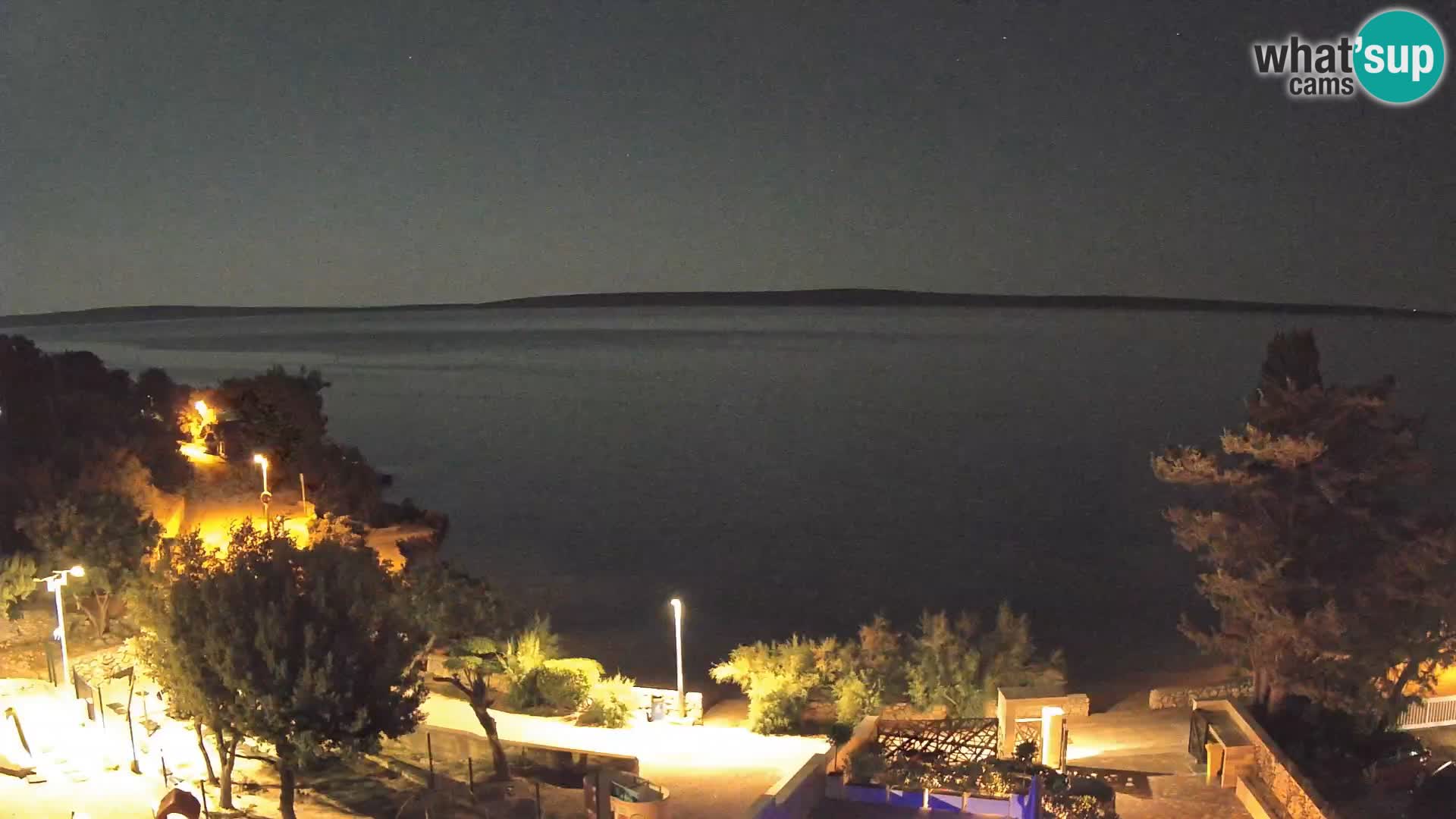 Webcam Strand Male Mandre – Liveblick von der Insel Pag