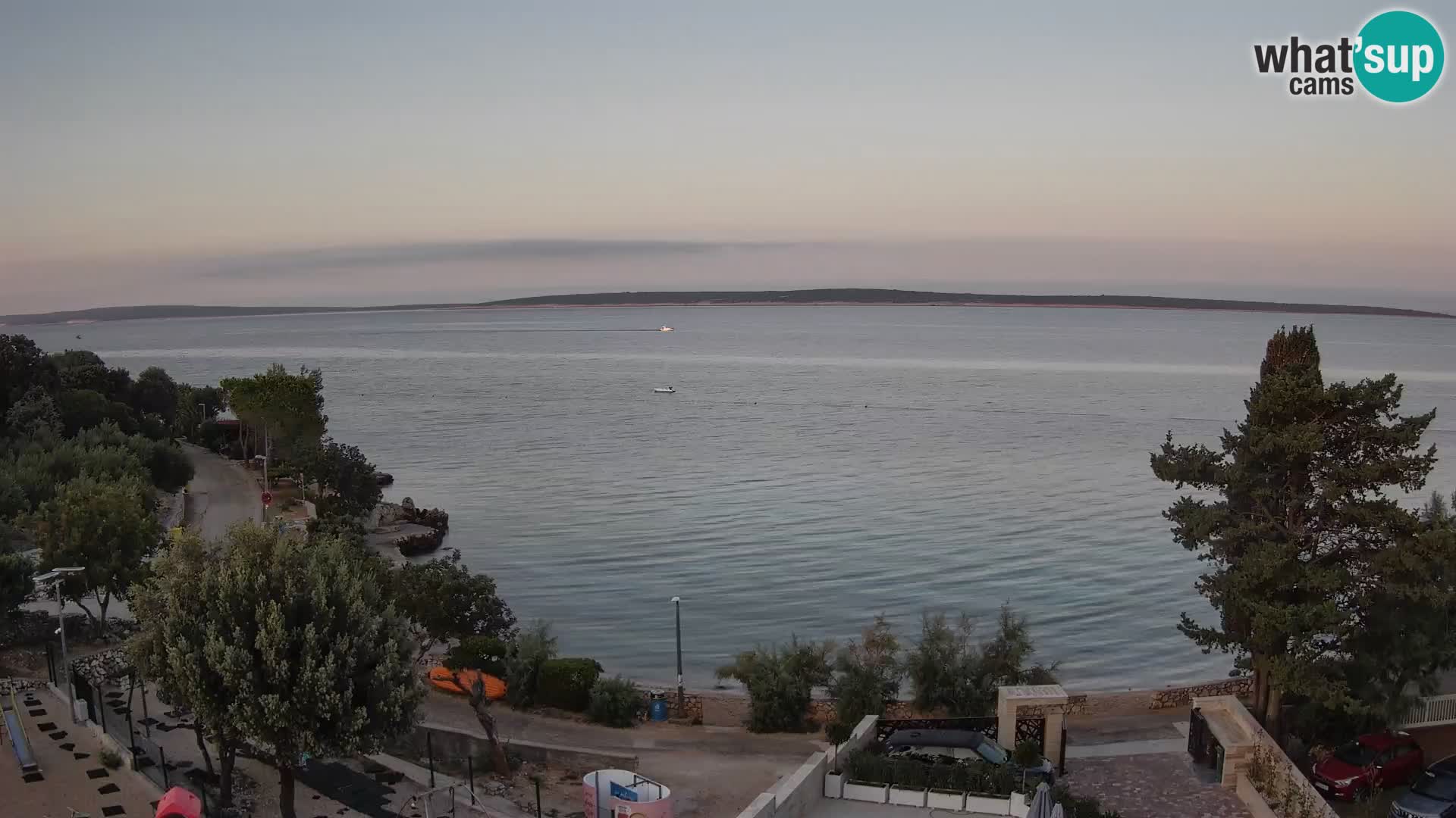 Webcam Strand Male Mandre – Liveblick von der Insel Pag