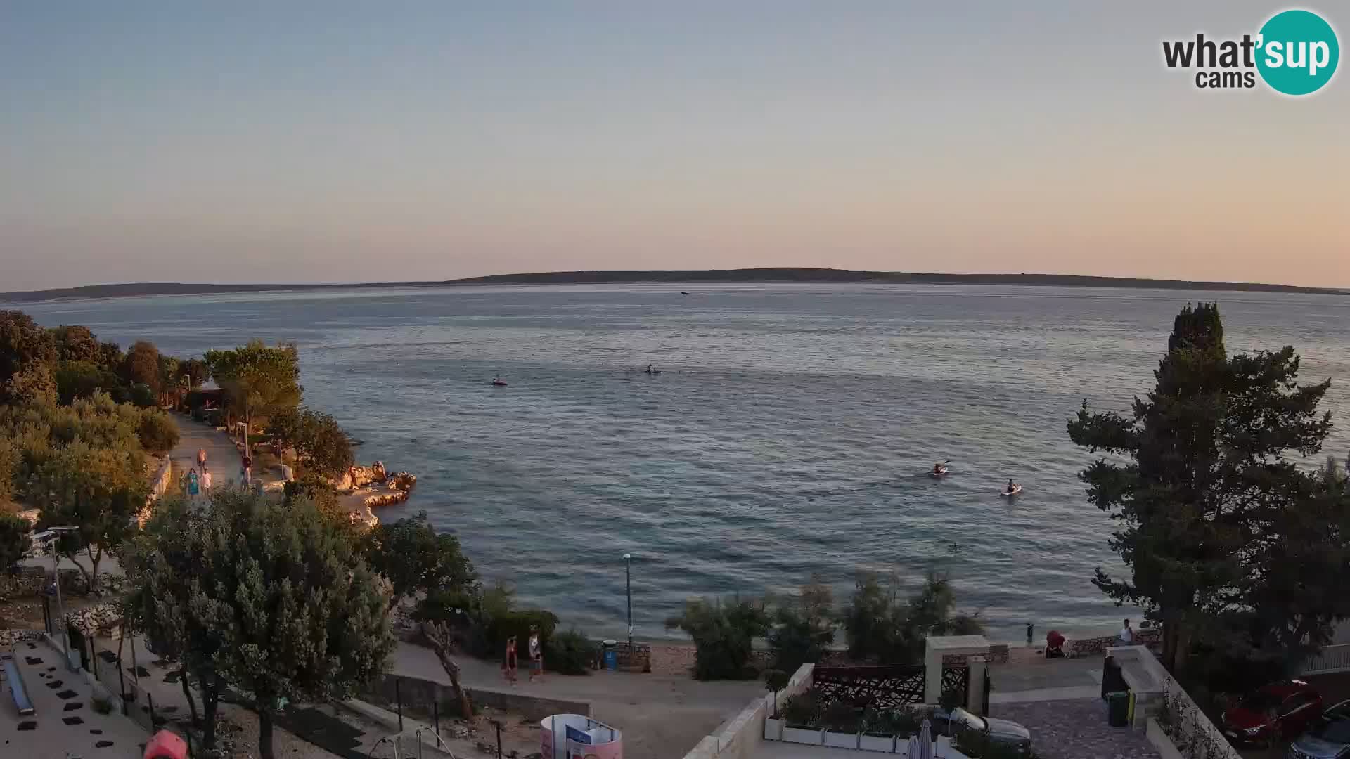 Webcam Strand Male Mandre – Liveblick von der Insel Pag