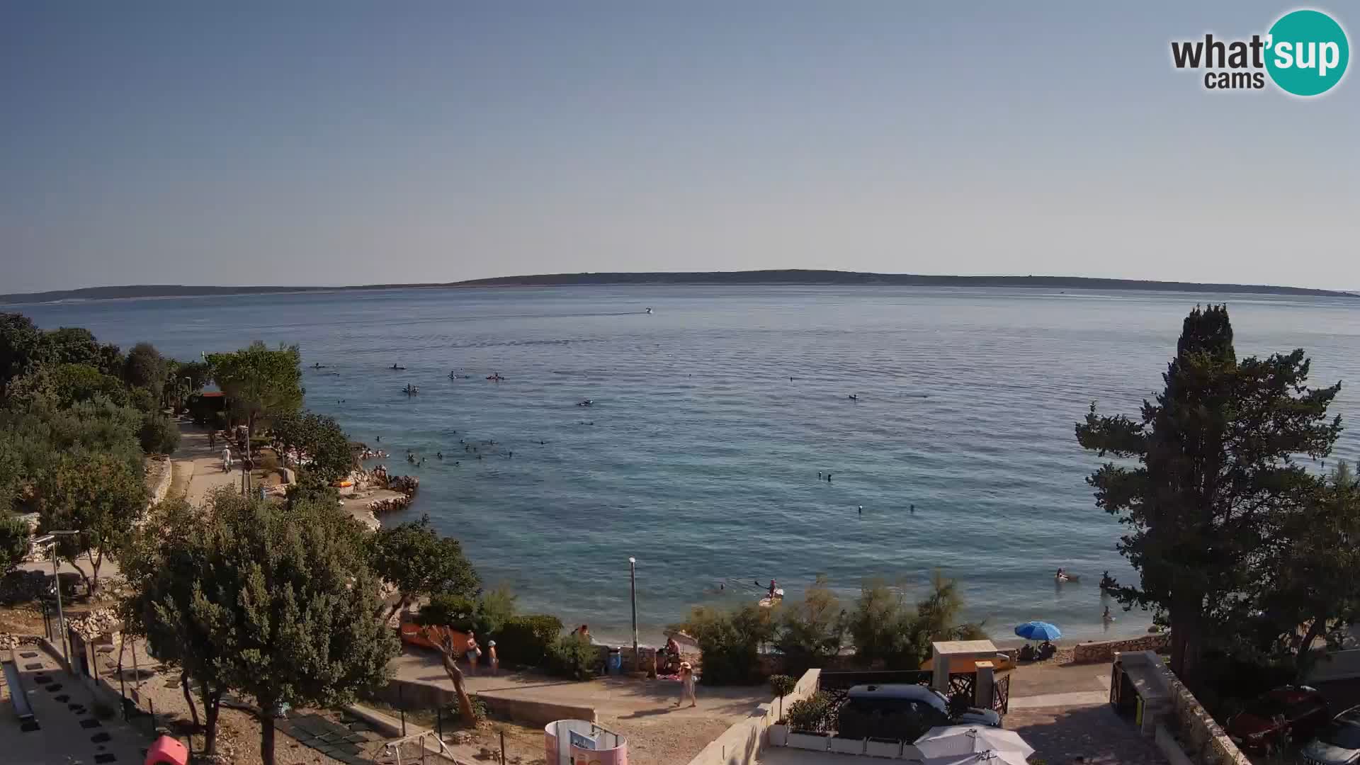 Webcam Plaža Male Mandre – Diretta dalla spiaggia sull’isola di Pag