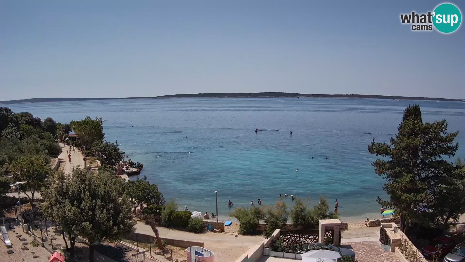 Webcam Playa Male Mandre en directo – Isla de Pag