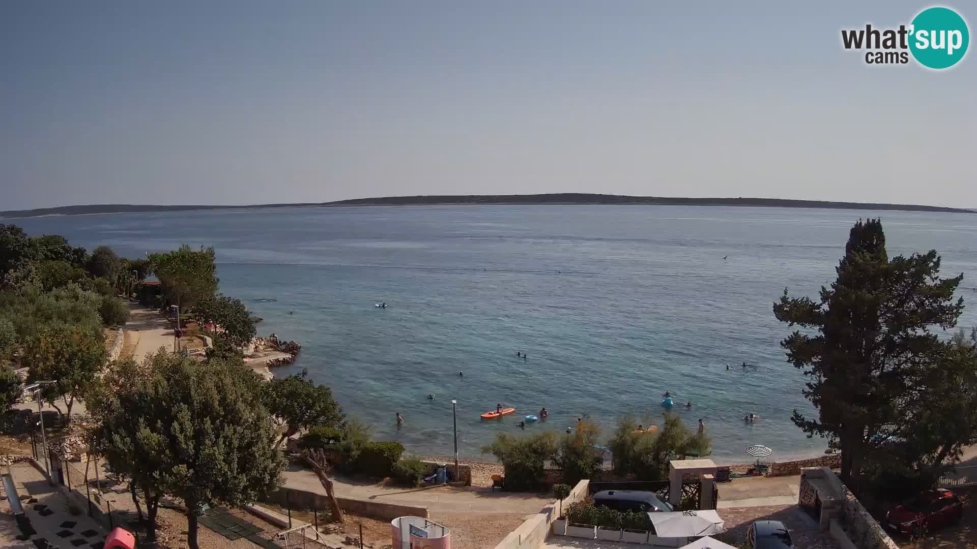 Webcam Plaža Male Mandre – Diretta dalla spiaggia sull’isola di Pag