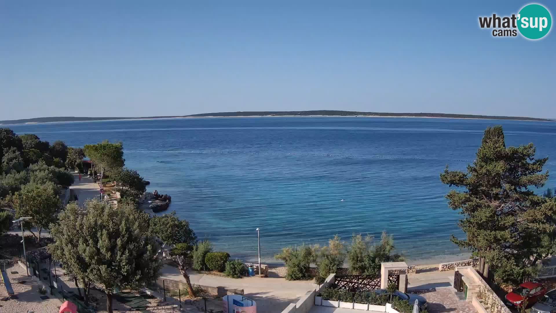 Webcam Plaža Male Mandre – Live View from Pag Island