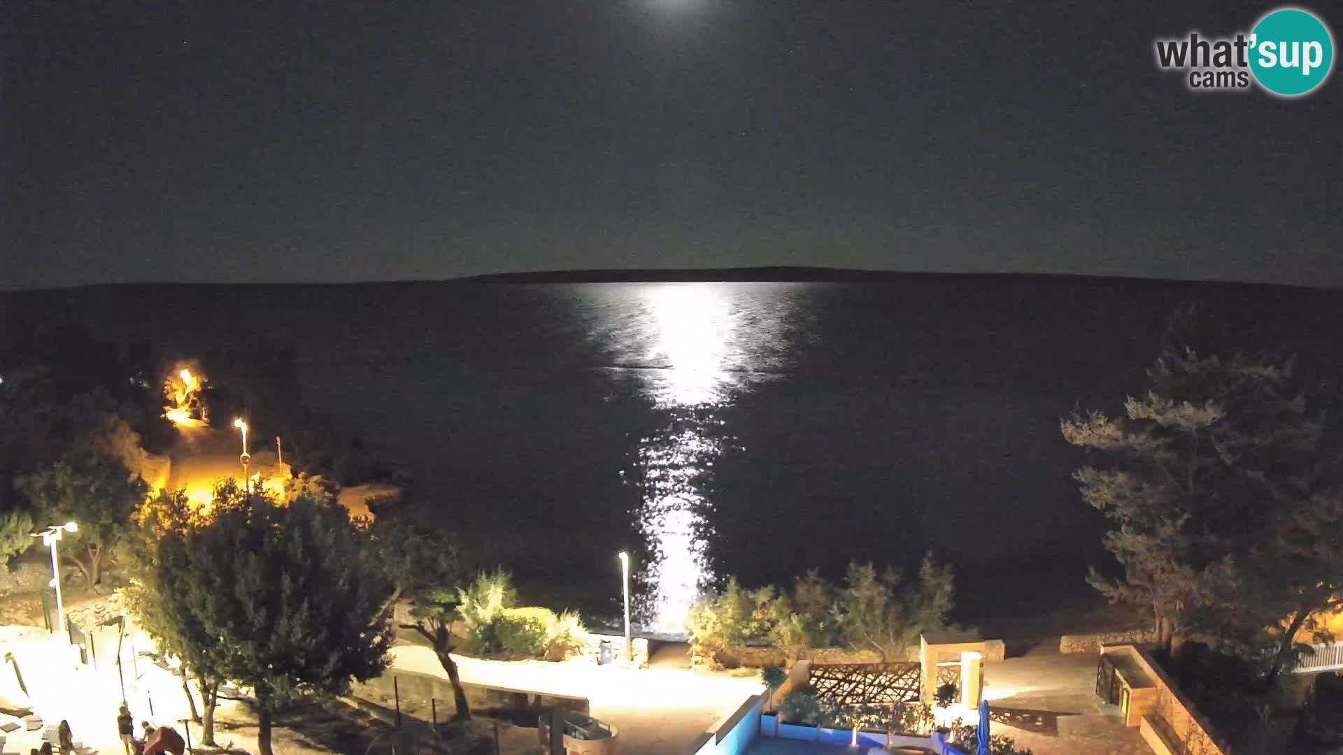 Webcam Strand Male Mandre – Liveblick von der Insel Pag