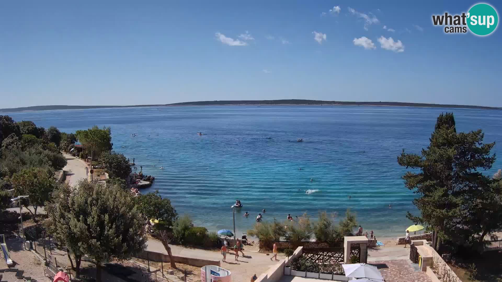 Webcam Plaža Male Mandre – Live View from Pag Island