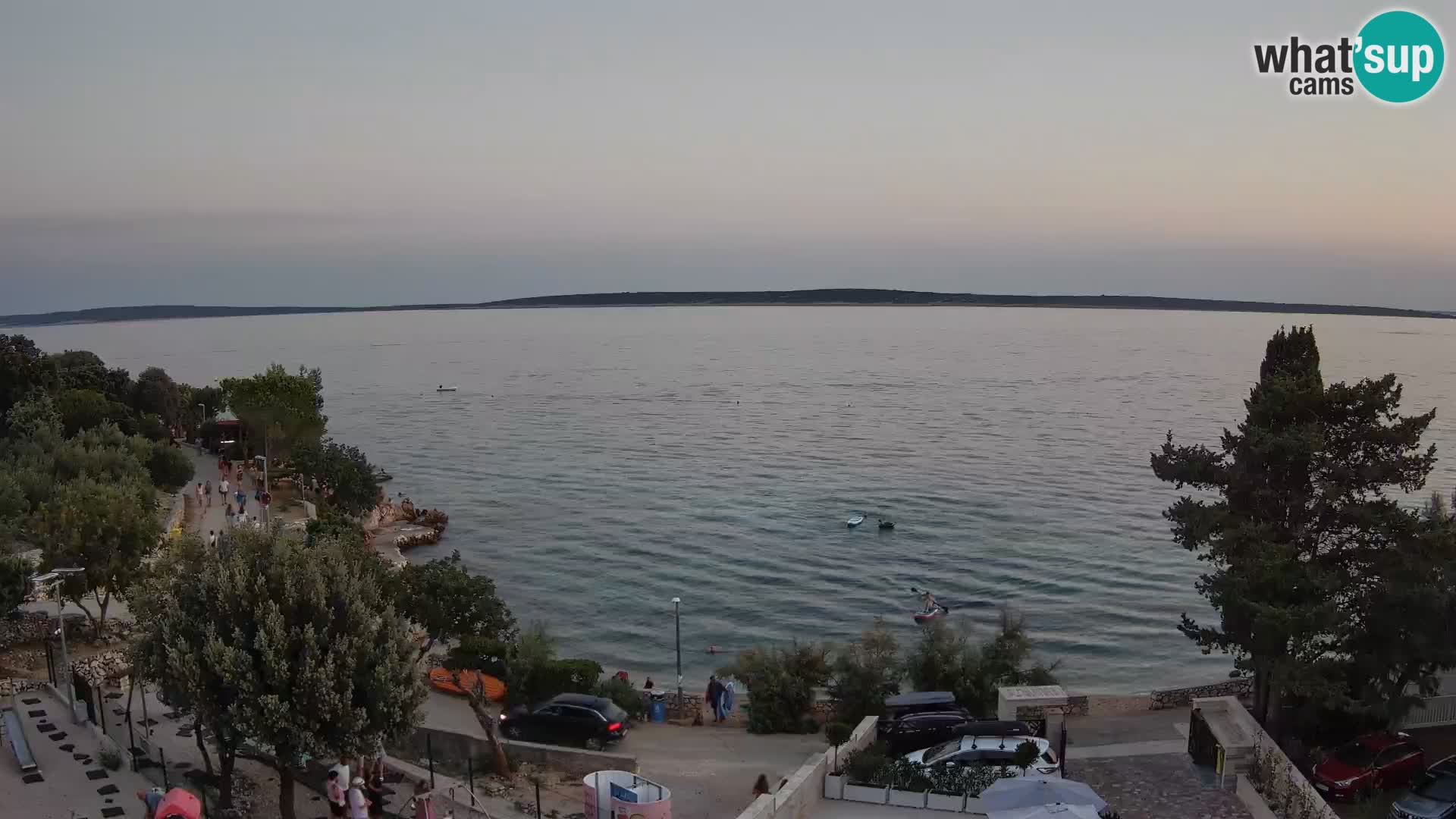 Webcam Plage Male Mandre – Vue en direct depuis l’île de Pag