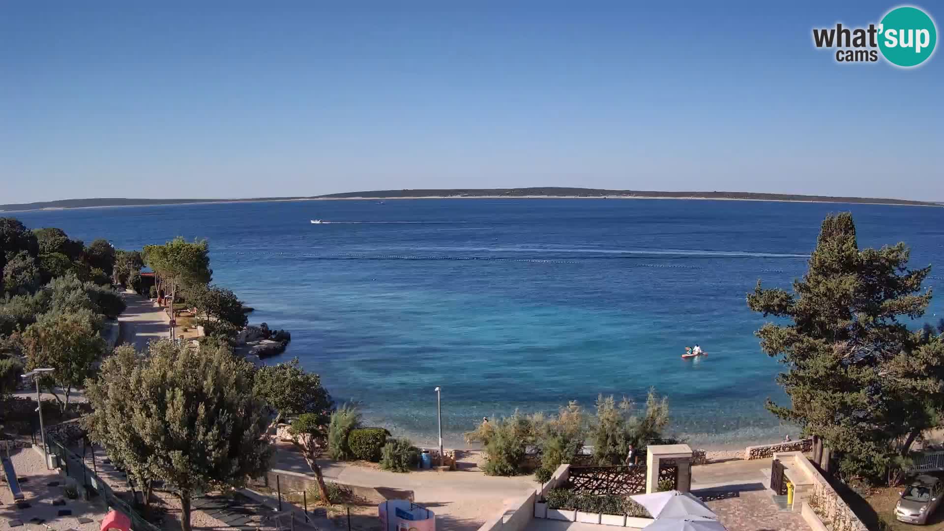 Webcam Plaža Male Mandre – Live View from Pag Island