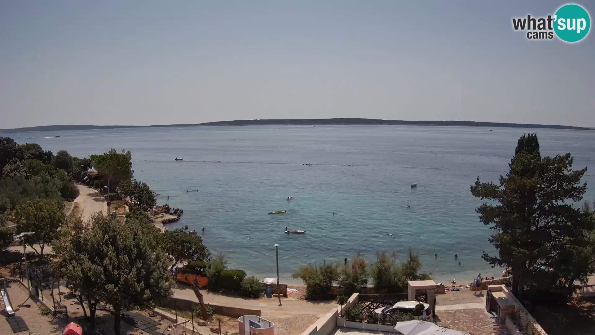 Webcam Plaža Male Mandre – Live View from Pag Island