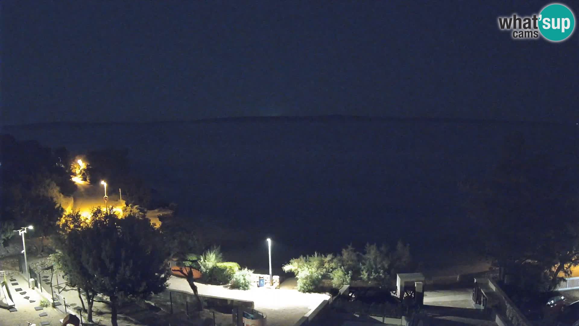 Webcam Plaža Male Mandre – Diretta dalla spiaggia sull’isola di Pag