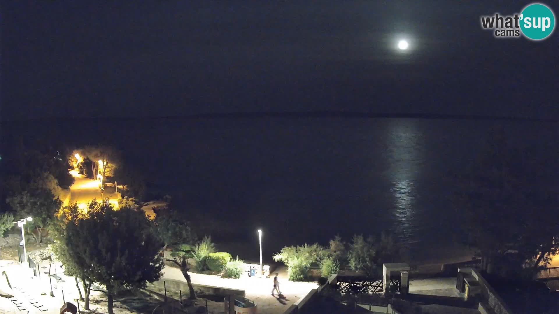 Webcam Plaža Male Mandre – Diretta dalla spiaggia sull’isola di Pag