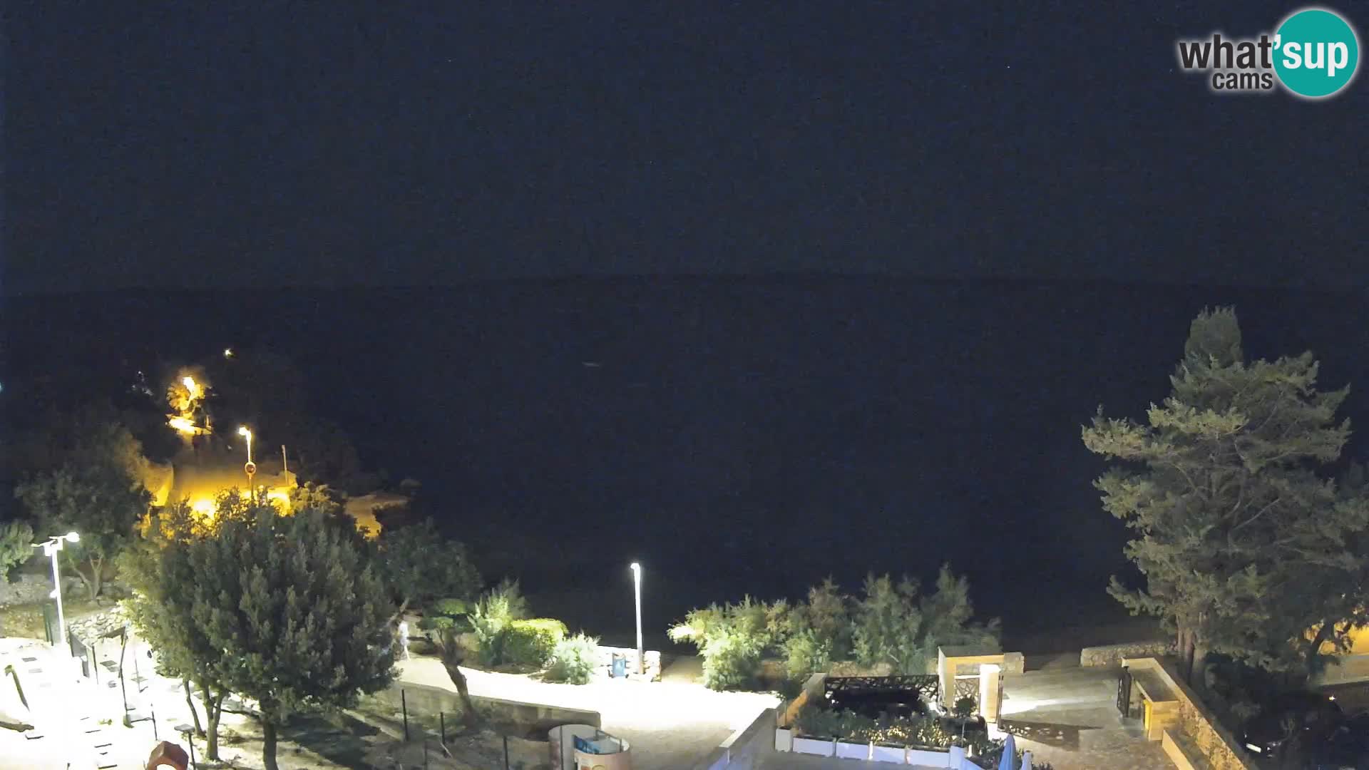 Webcam Plaža Male Mandre – Diretta dalla spiaggia sull’isola di Pag