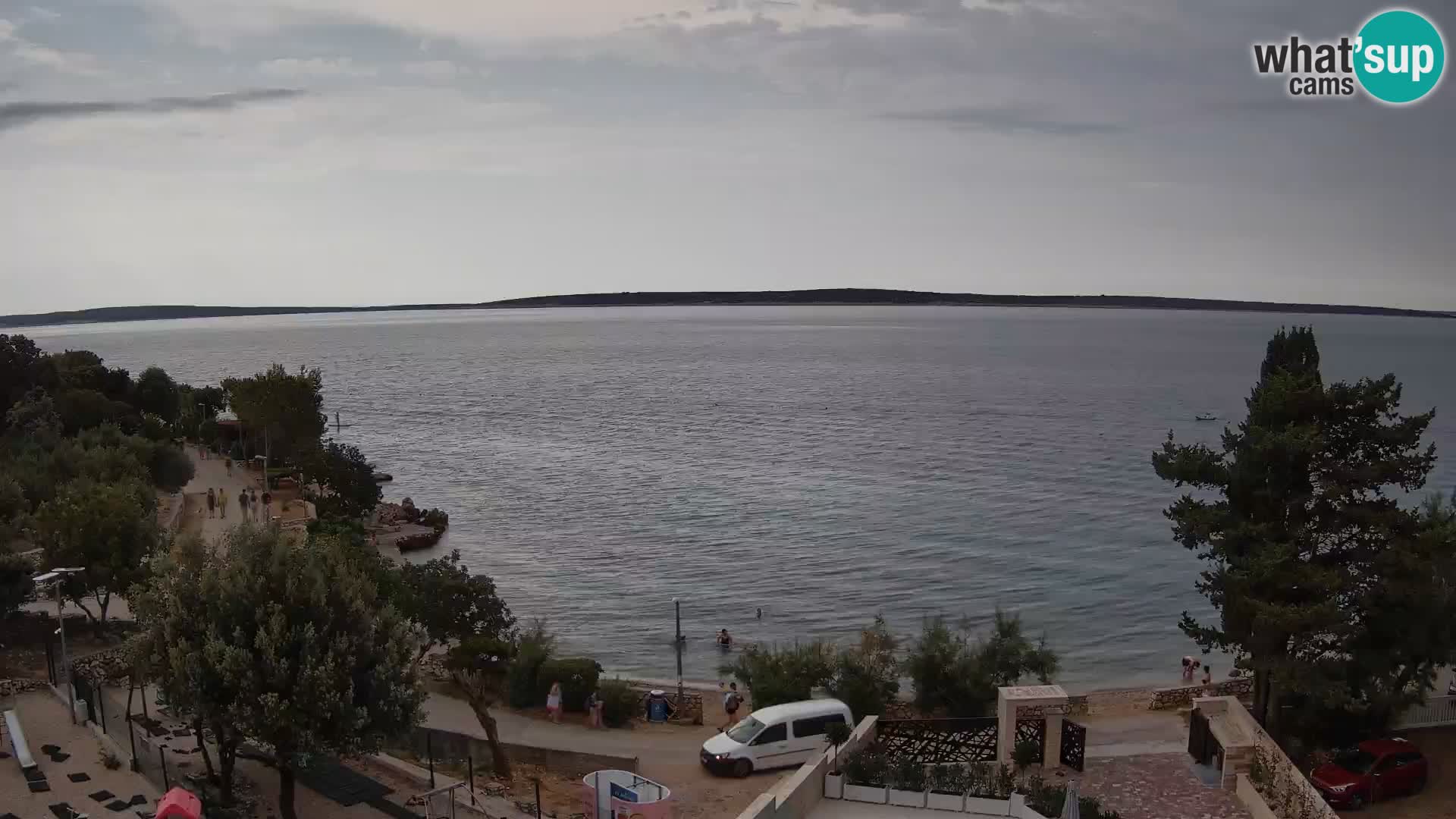 Webcam Plaža Male Mandre – Diretta dalla spiaggia sull’isola di Pag