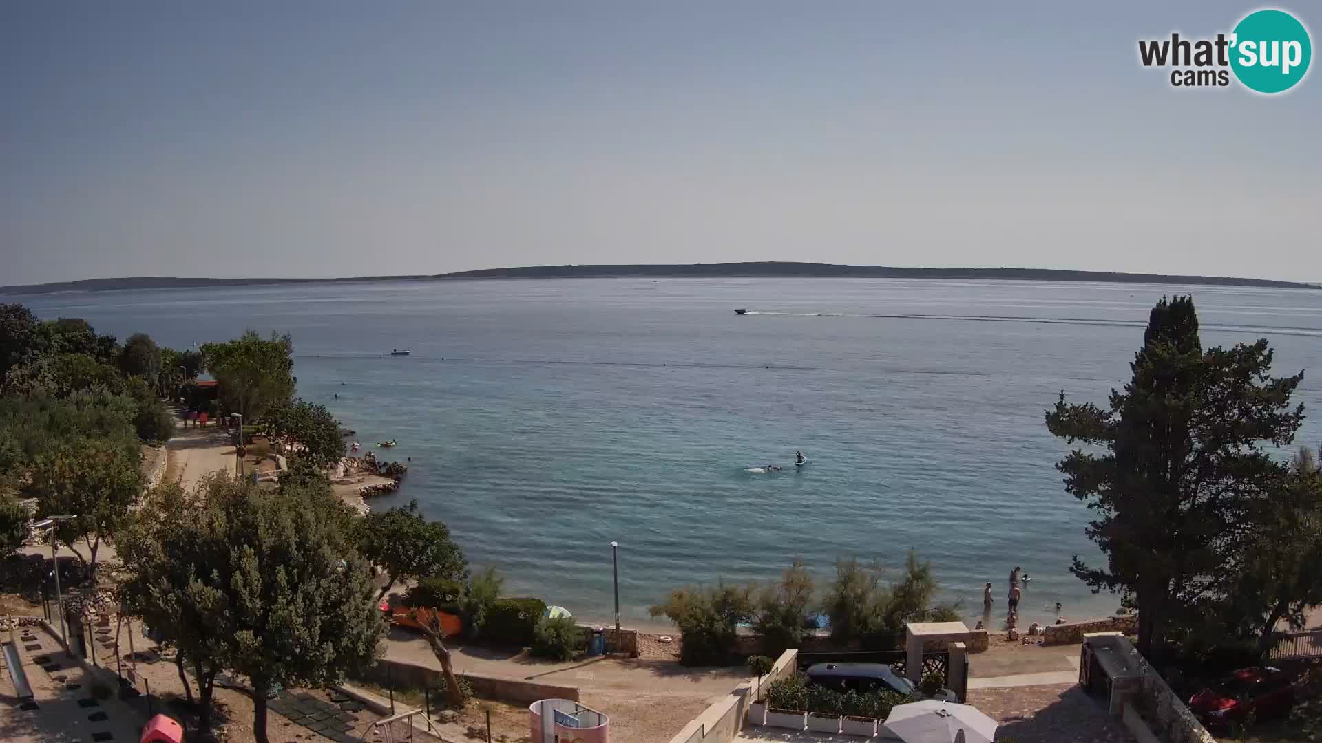 Webcam Plaža Male Mandre – Live View from Pag Island