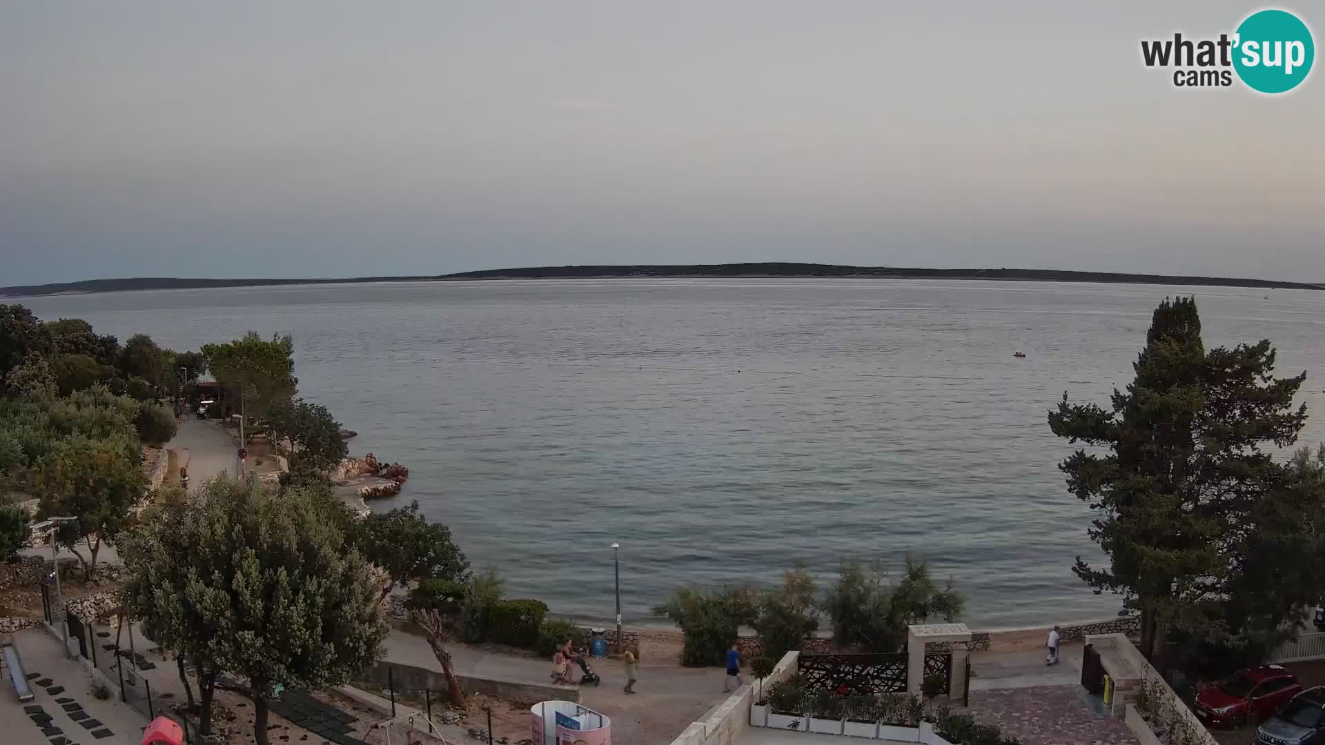 Webcam Strand Male Mandre – Liveblick von der Insel Pag