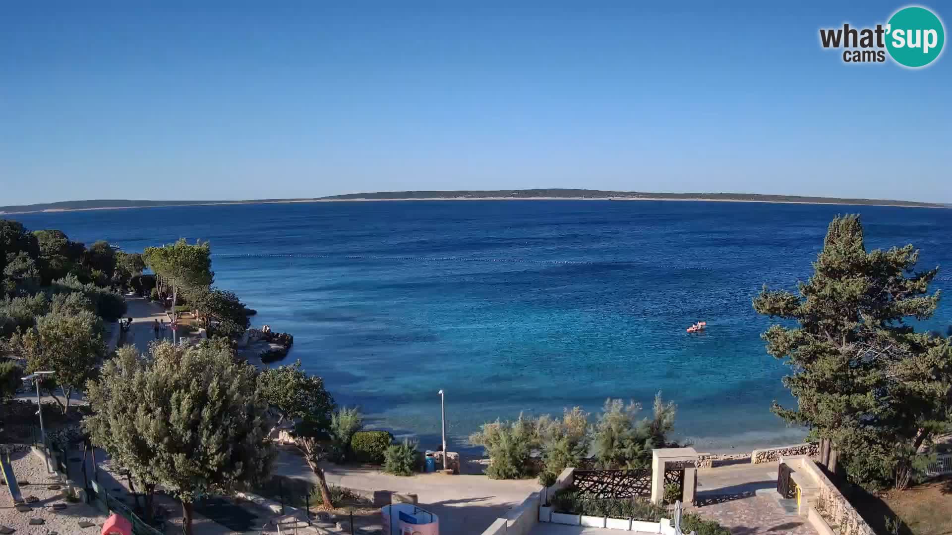 Webcam Plaža Male Mandre – Diretta dalla spiaggia sull’isola di Pag