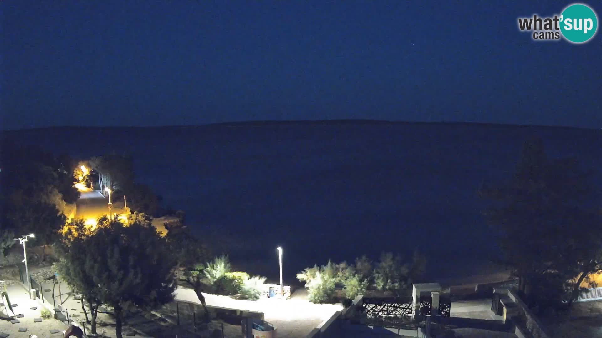 Webcam Strand Male Mandre – Liveblick von der Insel Pag
