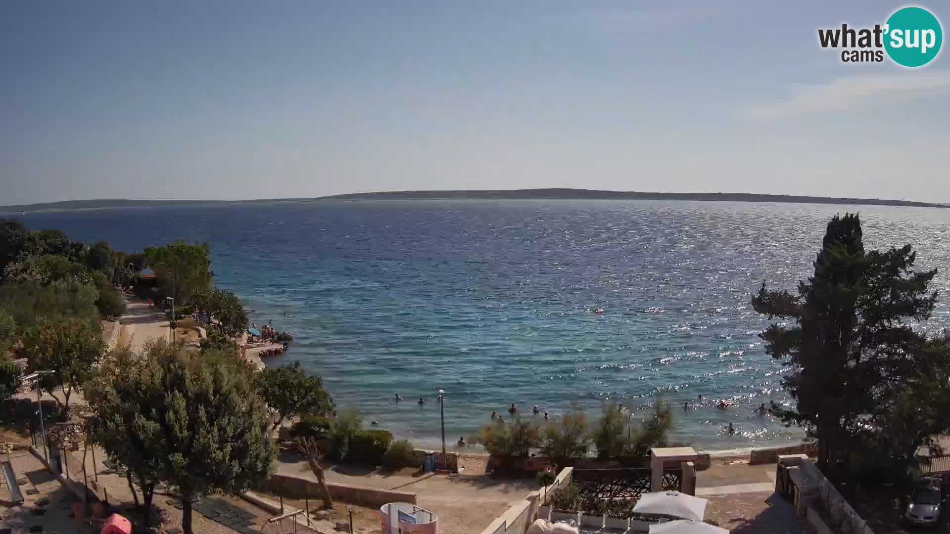 Webcam Plaža Male Mandre – Live View from Pag Island