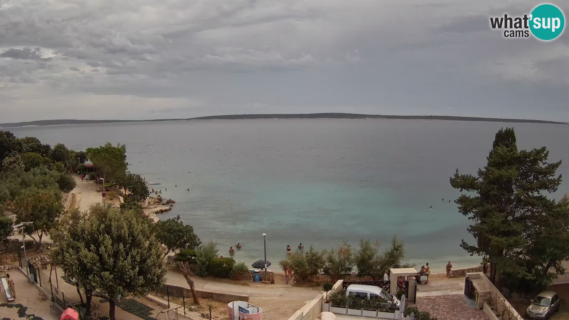 Webcam Plaža Male Mandre – Live View from Pag Island