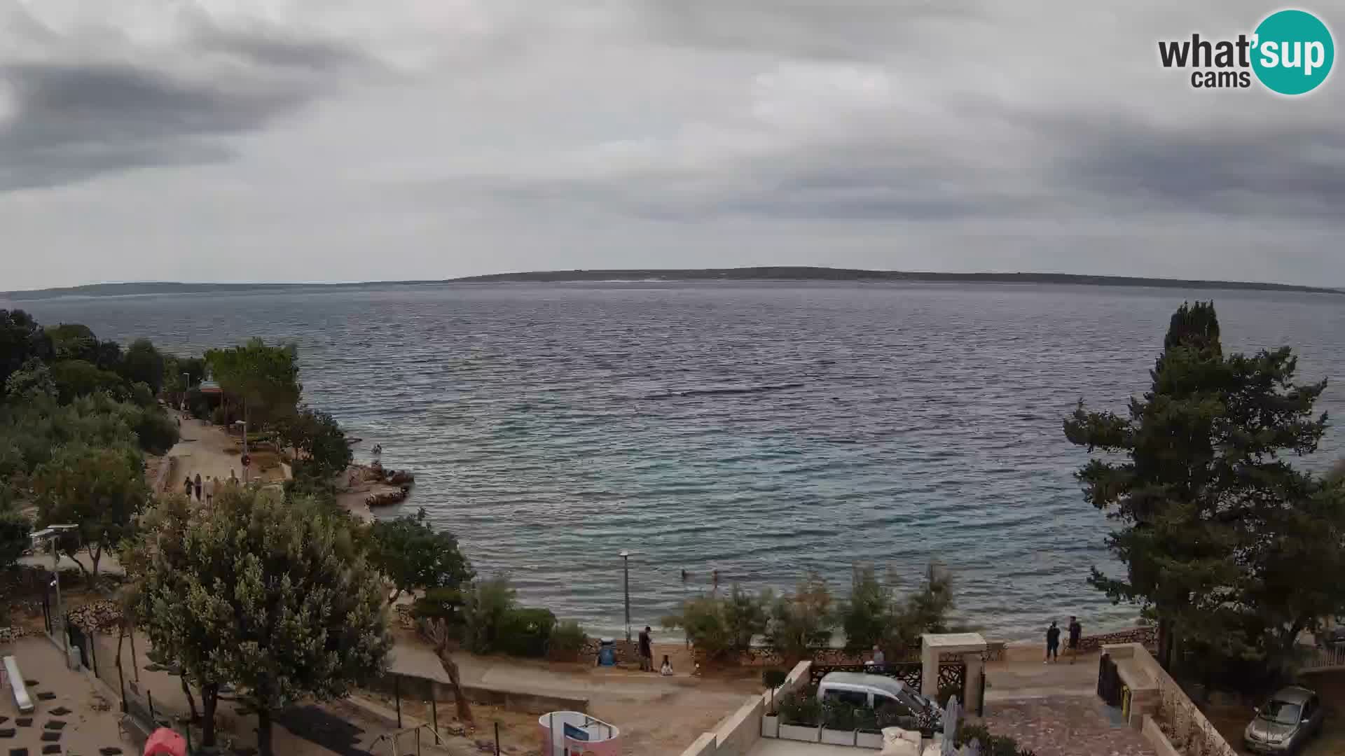 Webcam Plaža Male Mandre – Diretta dalla spiaggia sull’isola di Pag