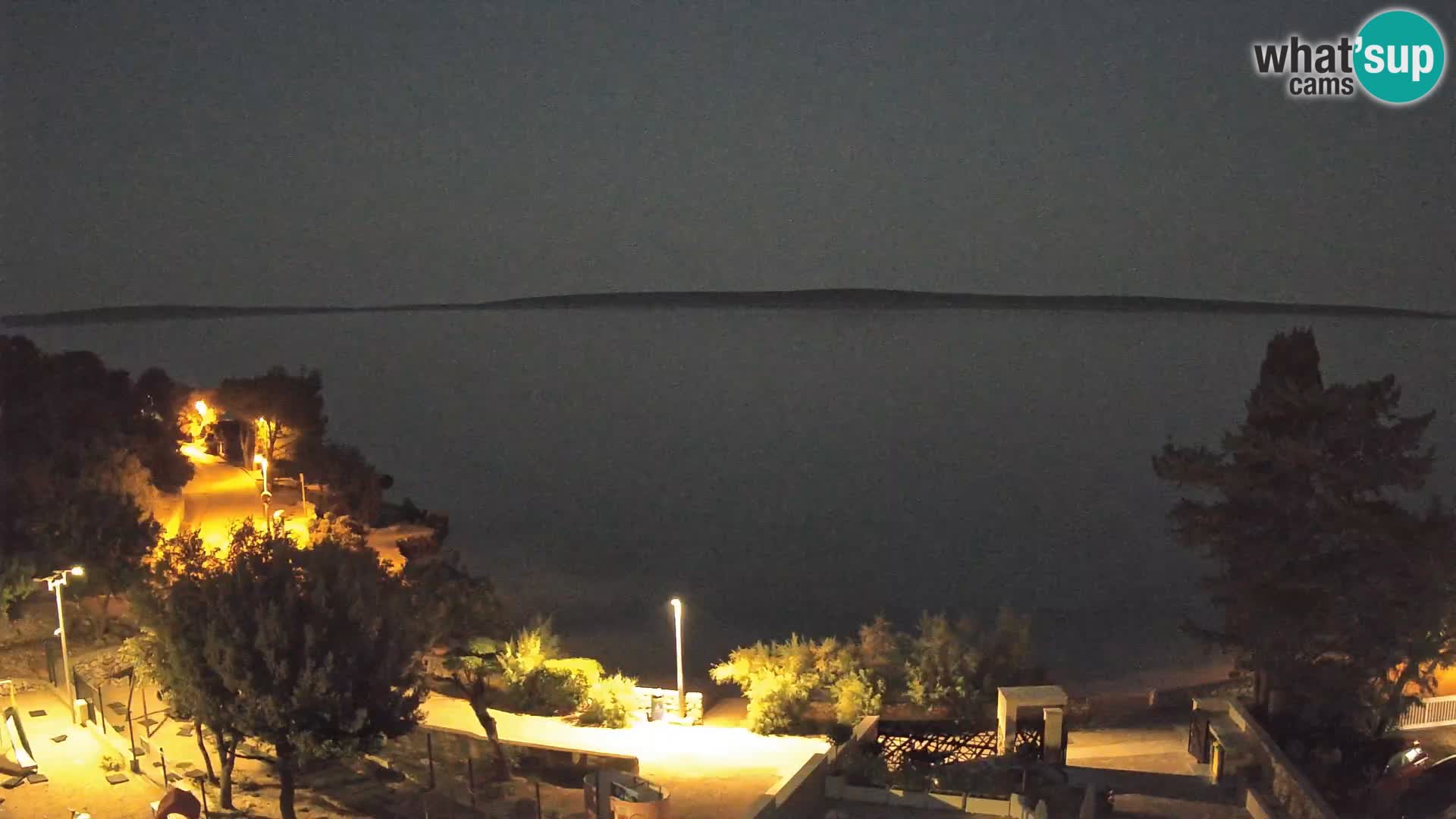 Webcam Plaža Male Mandre – Diretta dalla spiaggia sull’isola di Pag