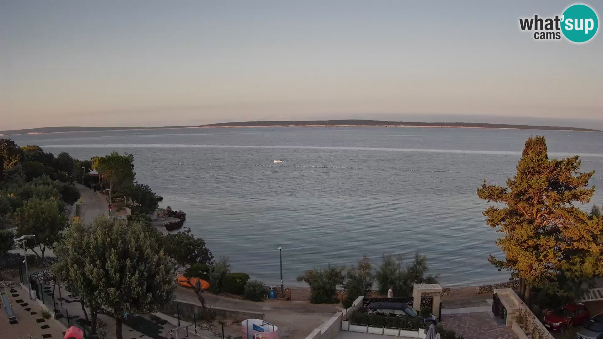 Webcam Plaža Male Mandre – Live View from Pag Island
