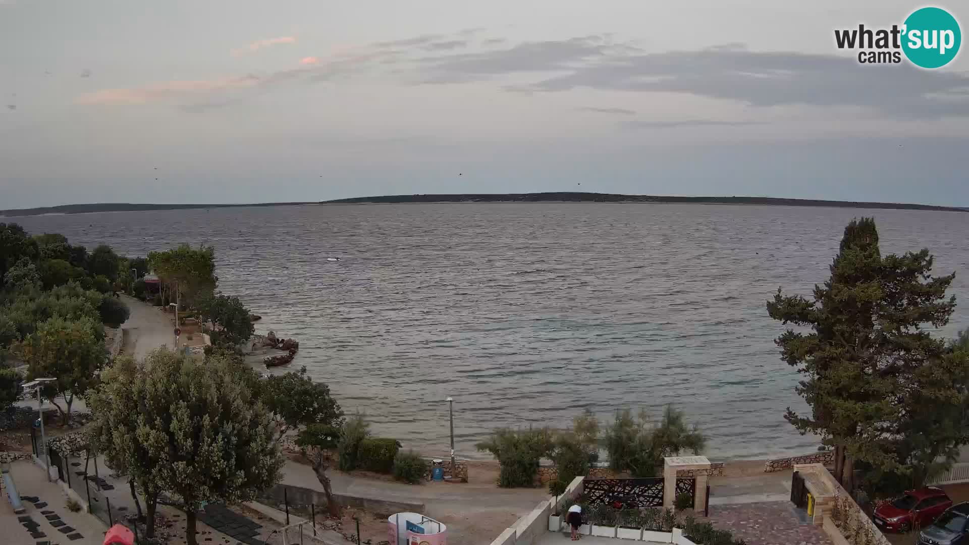 Webcam Strand Male Mandre – Liveblick von der Insel Pag