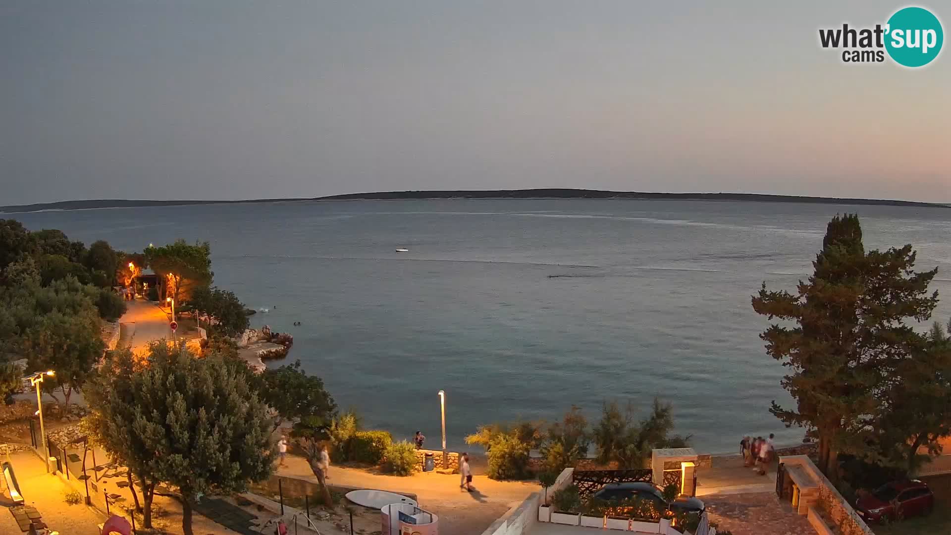 Webcam Plaža Male Mandre – Live View from Pag Island