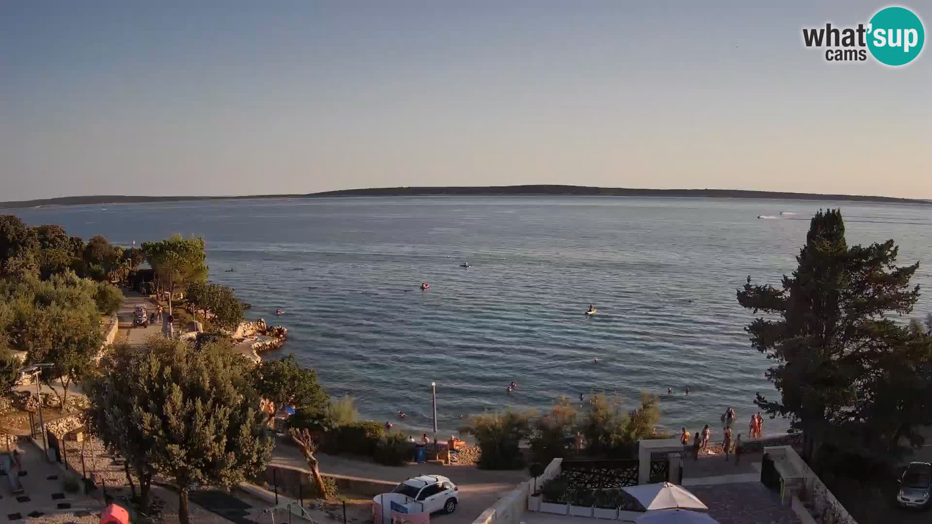 Webcam Strand Male Mandre – Liveblick von der Insel Pag