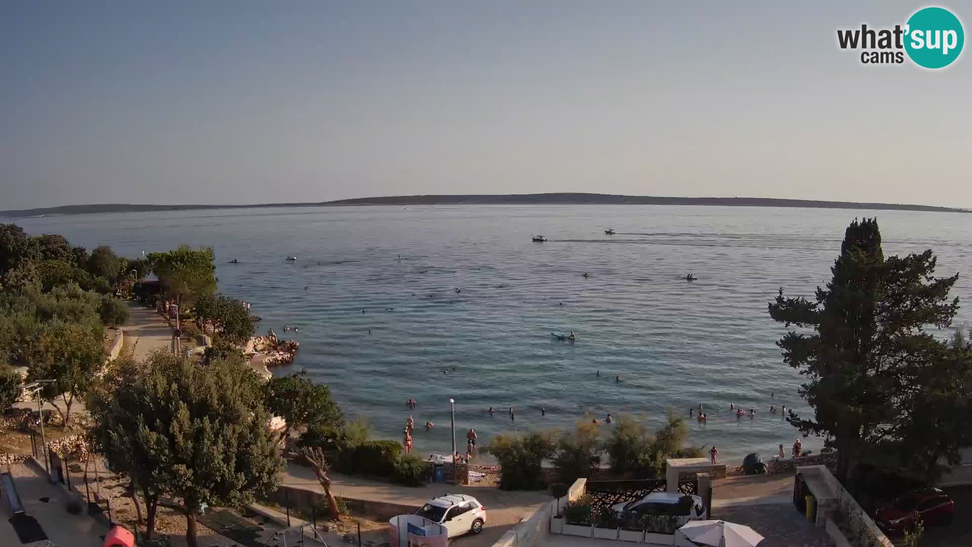 Webcam Plaža Male Mandre – Diretta dalla spiaggia sull’isola di Pag