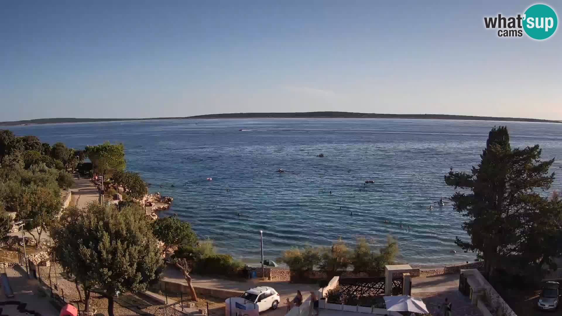 Webcam Plaža Male Mandre – Diretta dalla spiaggia sull’isola di Pag