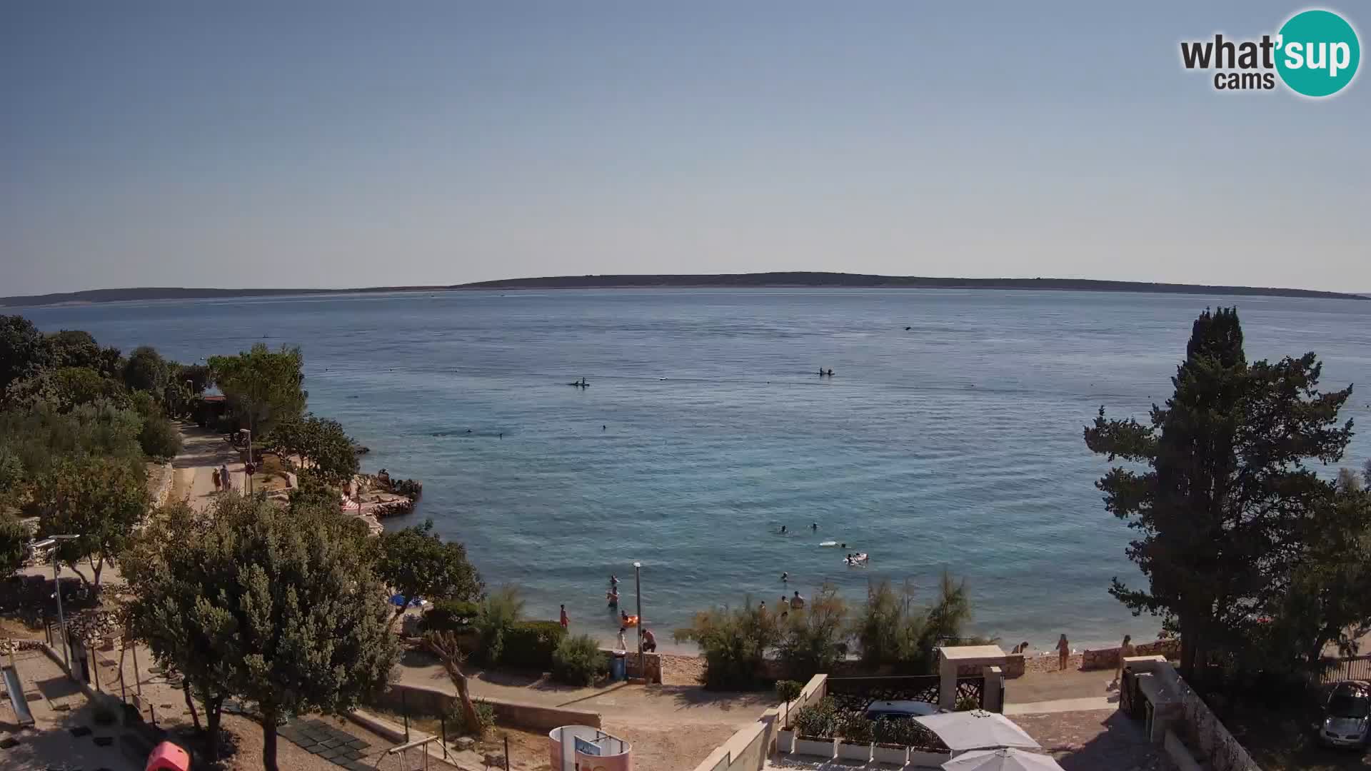 Webcam Plaža Male Mandre – Live View from Pag Island