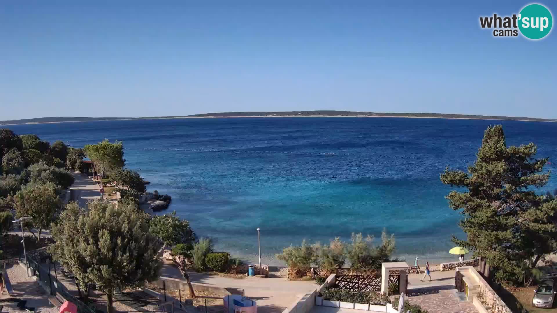 Webcam Plaža Male Mandre – Live View from Pag Island