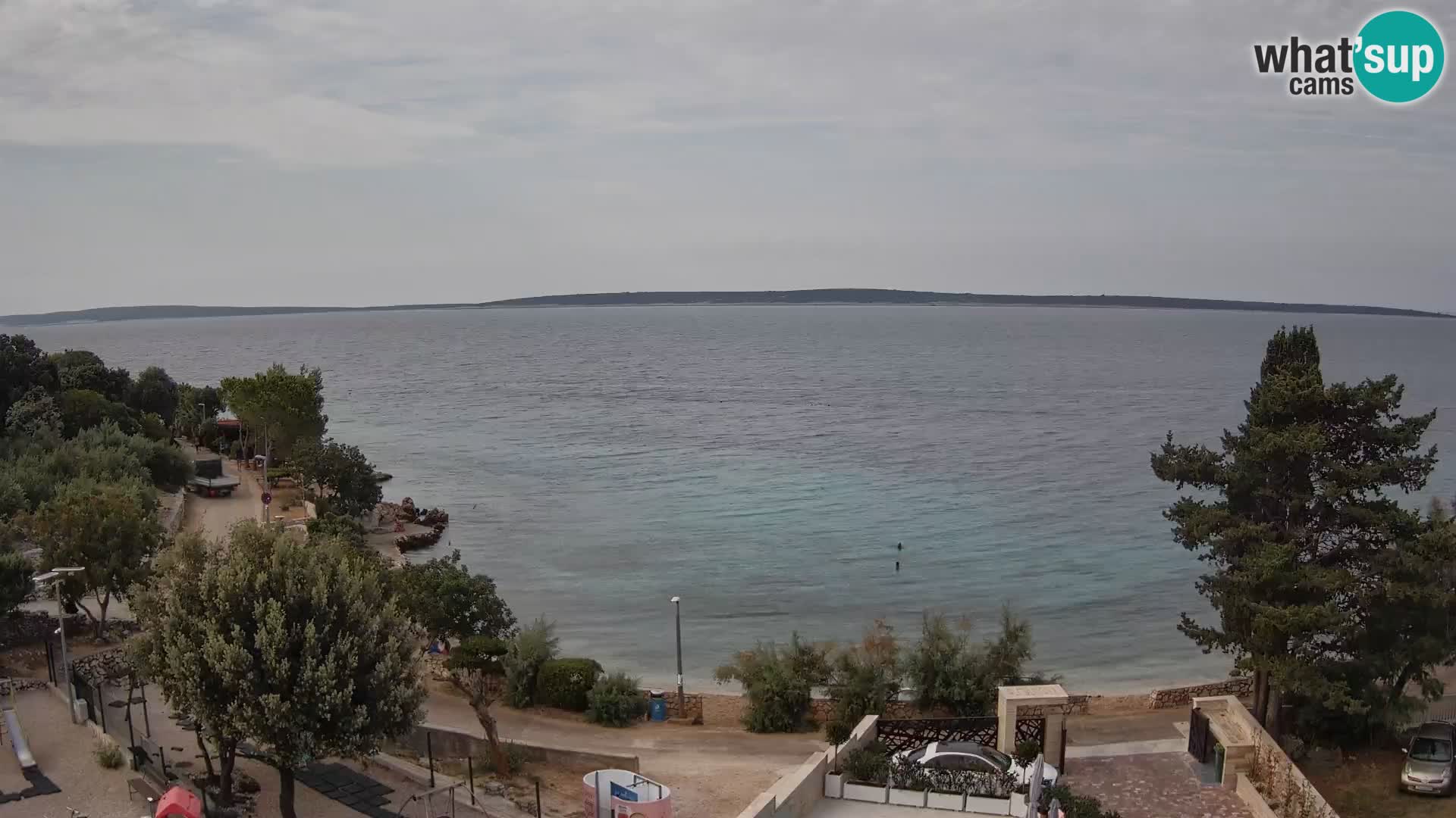 Webcam Strand Male Mandre – Liveblick von der Insel Pag