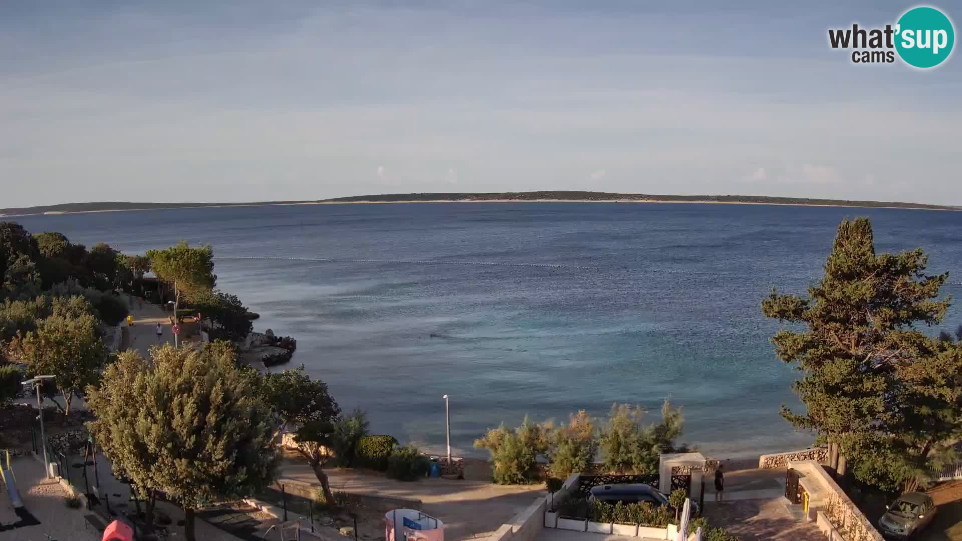 Webcam Strand Male Mandre – Liveblick von der Insel Pag