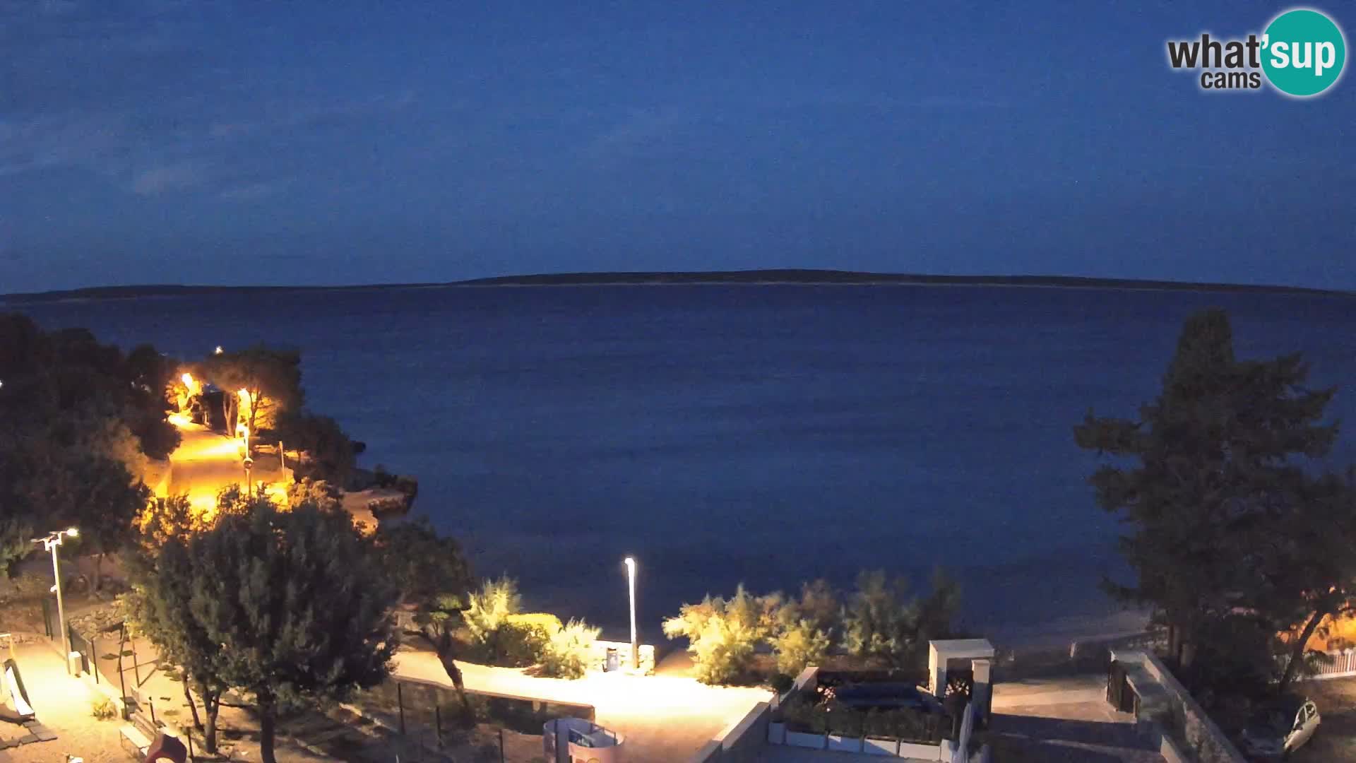 Webcam Plaža Male Mandre – Live View from Pag Island