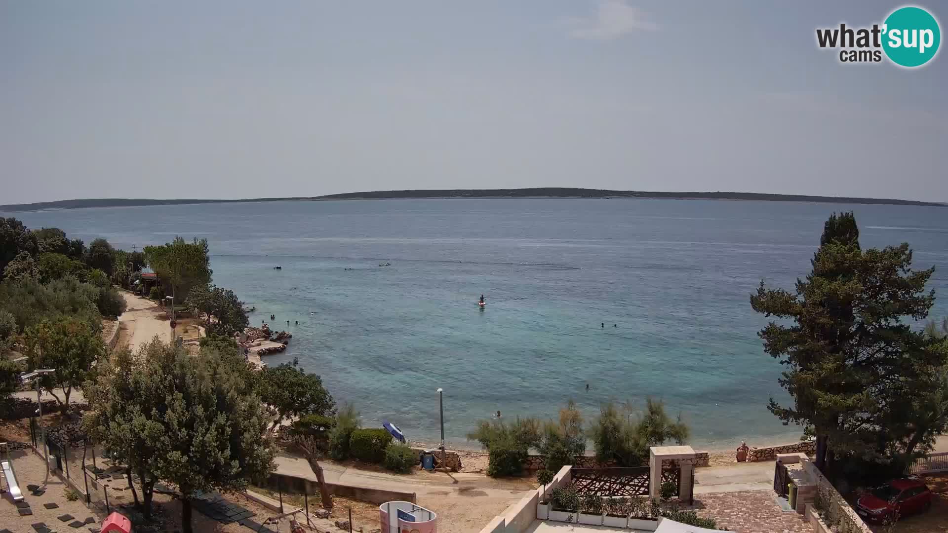 Webcam Plaža Male Mandre – Live View from Pag Island
