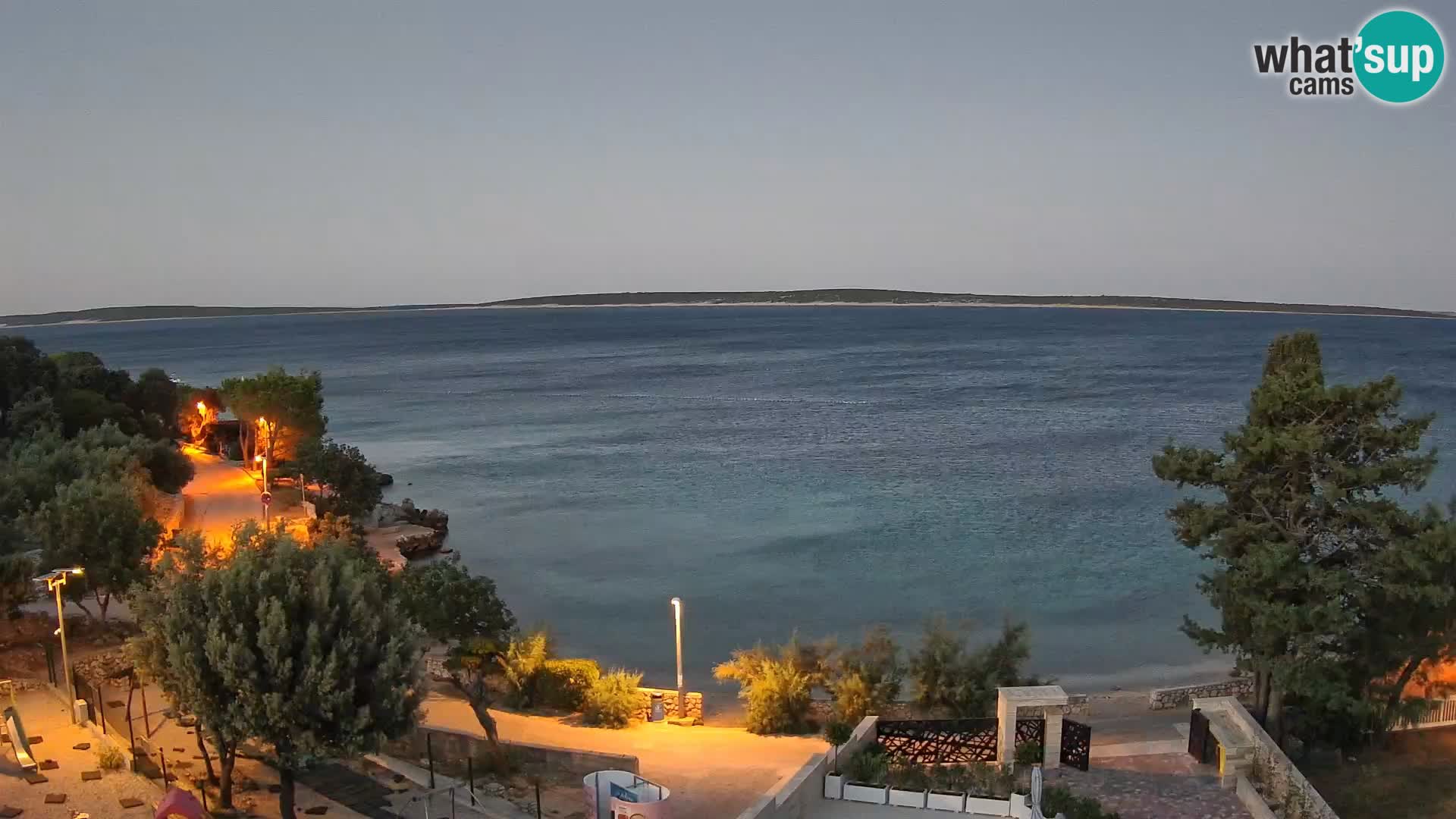 Webcam Plaža Male Mandre – Diretta dalla spiaggia sull’isola di Pag