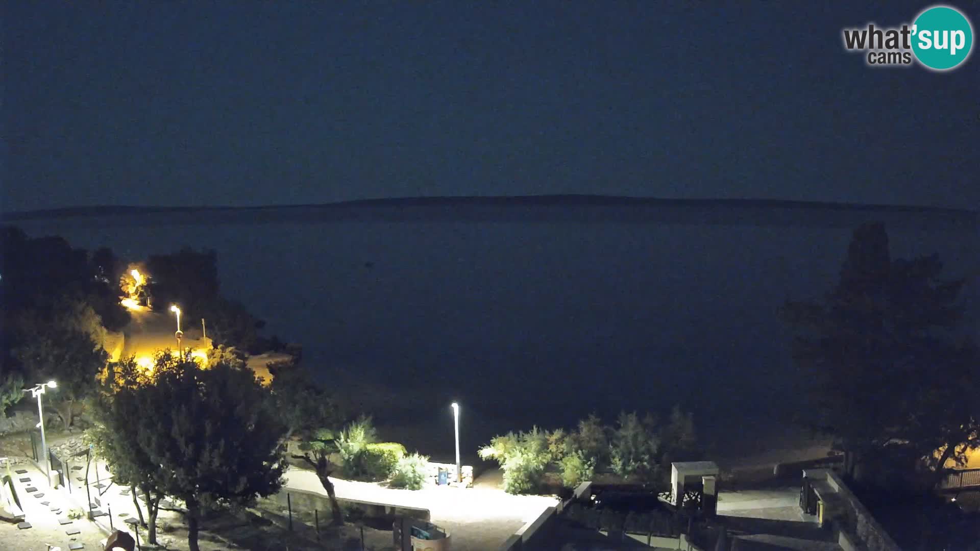 Webcam Strand Male Mandre – Liveblick von der Insel Pag