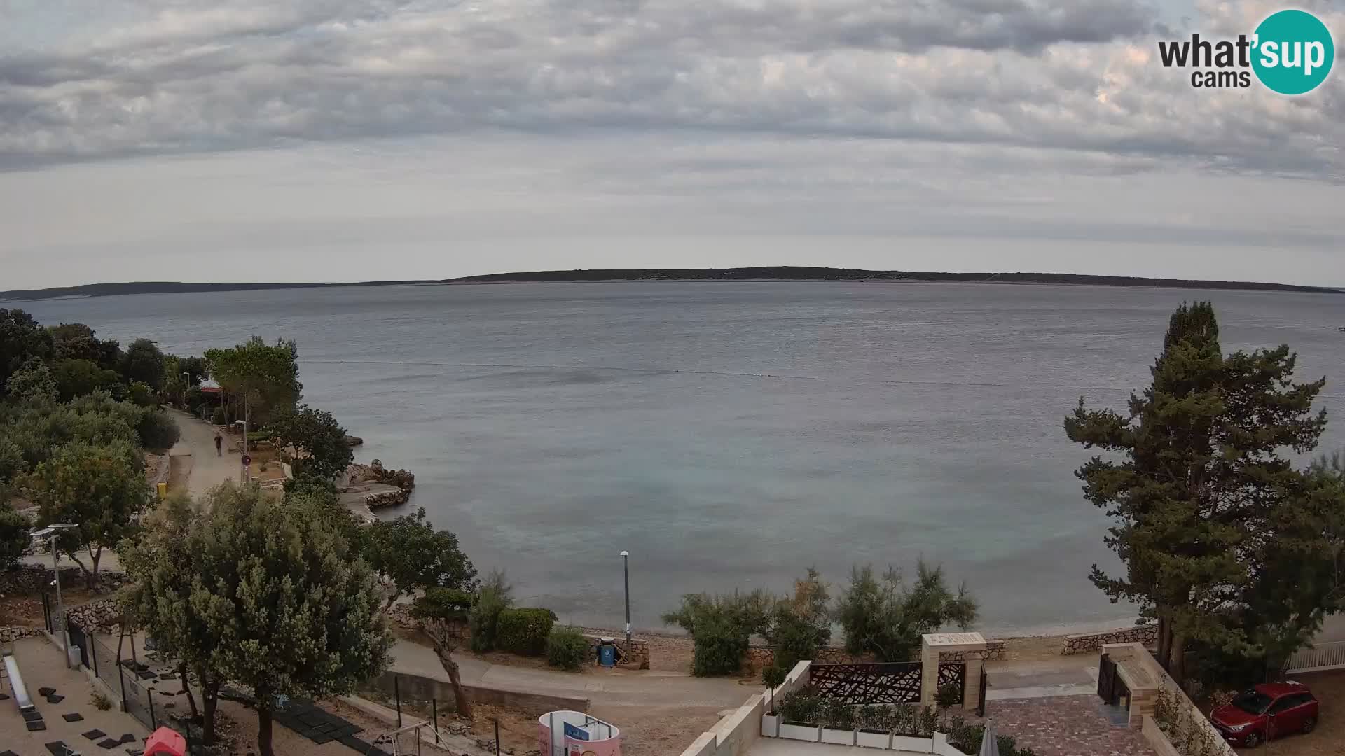 Webcam Plaža Male Mandre – Live View from Pag Island