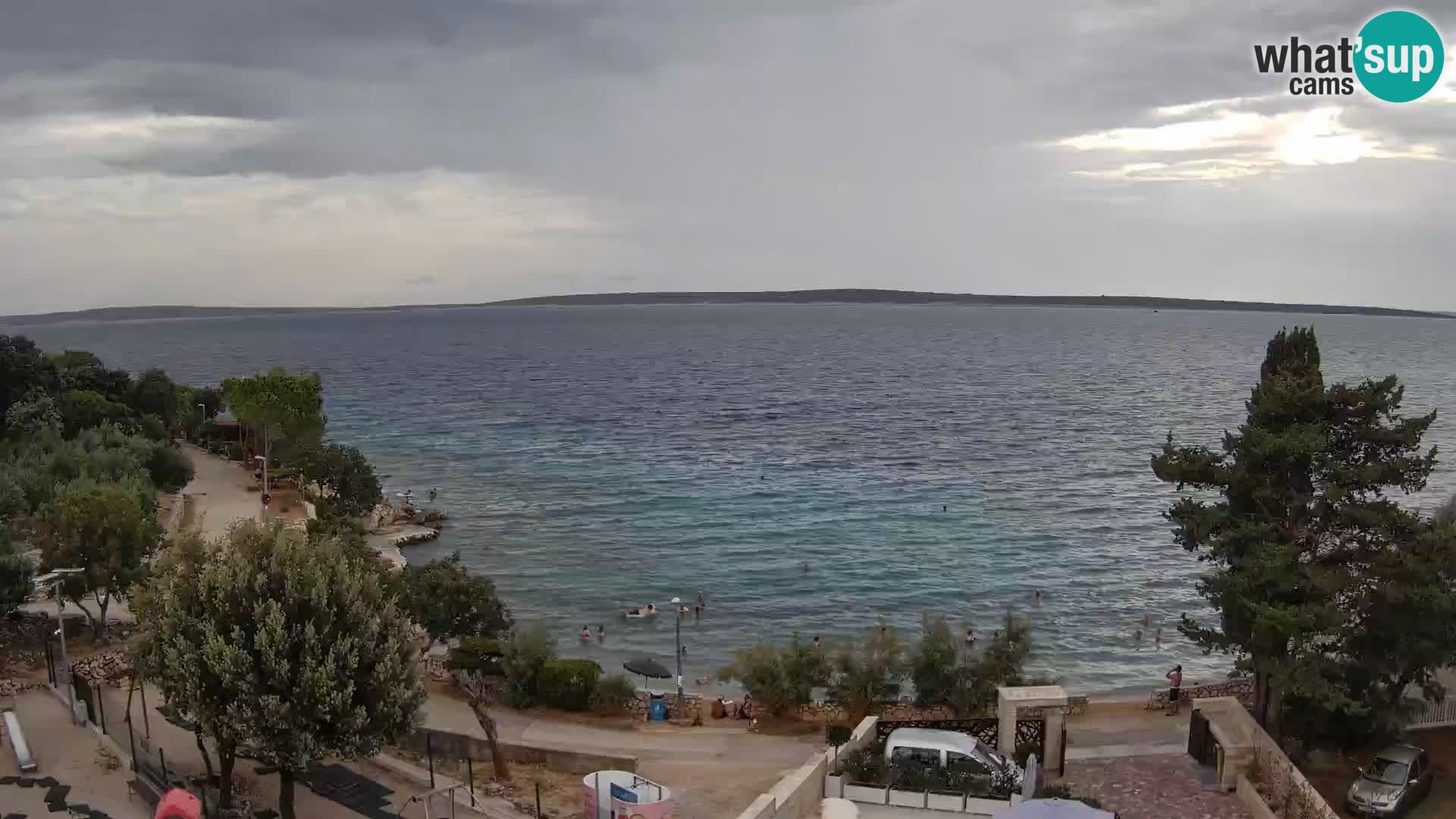 Webcam Plaža Male Mandre – Diretta dalla spiaggia sull’isola di Pag